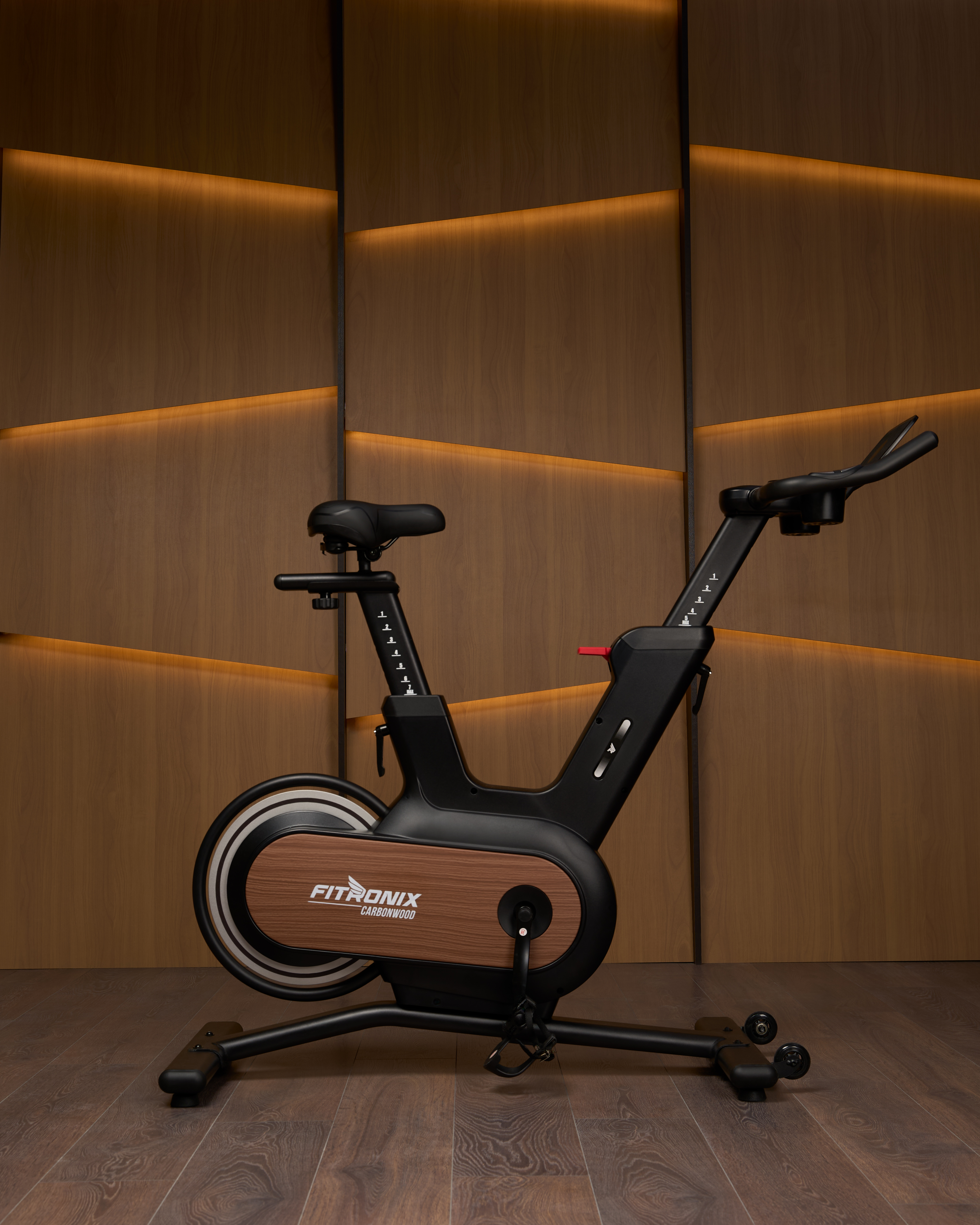 Велотренажер Спин-байк Fitronix Carbon Wood - фото 4