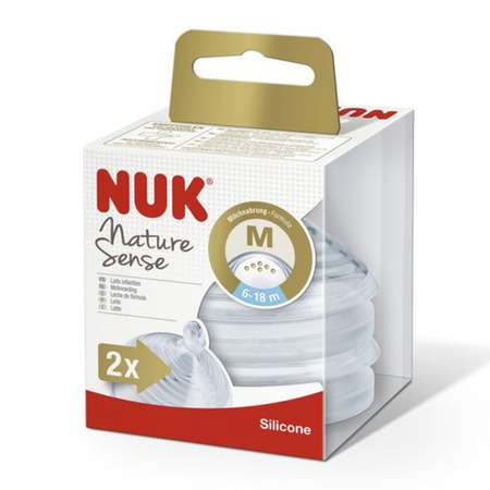 Соска Nuk Natural силикон M (средний поток) 2 шт.