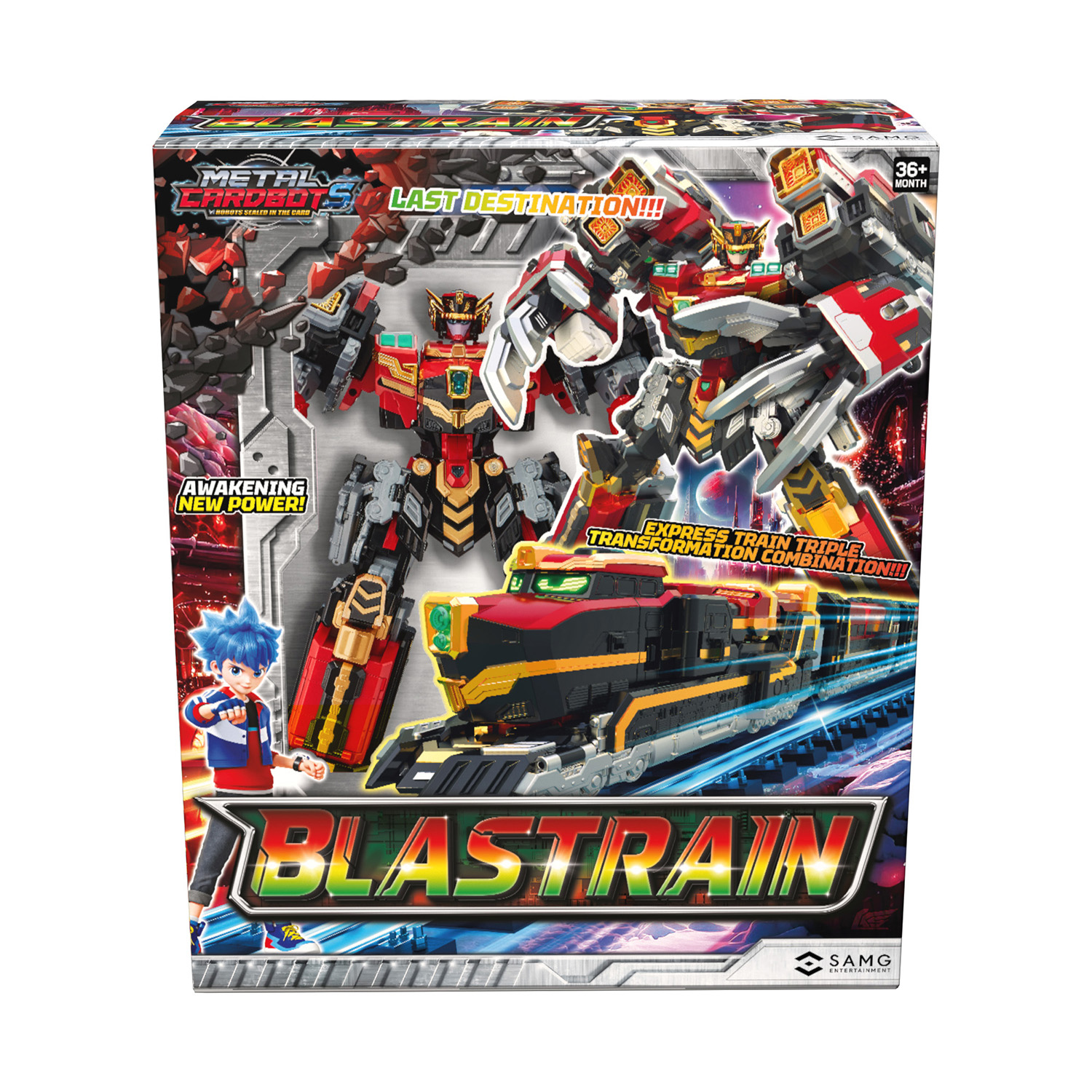 Игровой набор METAL-CARDBOT Бластрейн - фото 1