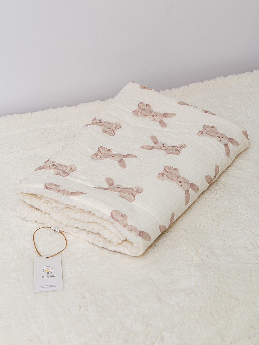 Плед ЛетиПташка Муслиновое одеяло теплое 85 x 95 см хлопок - фото 6