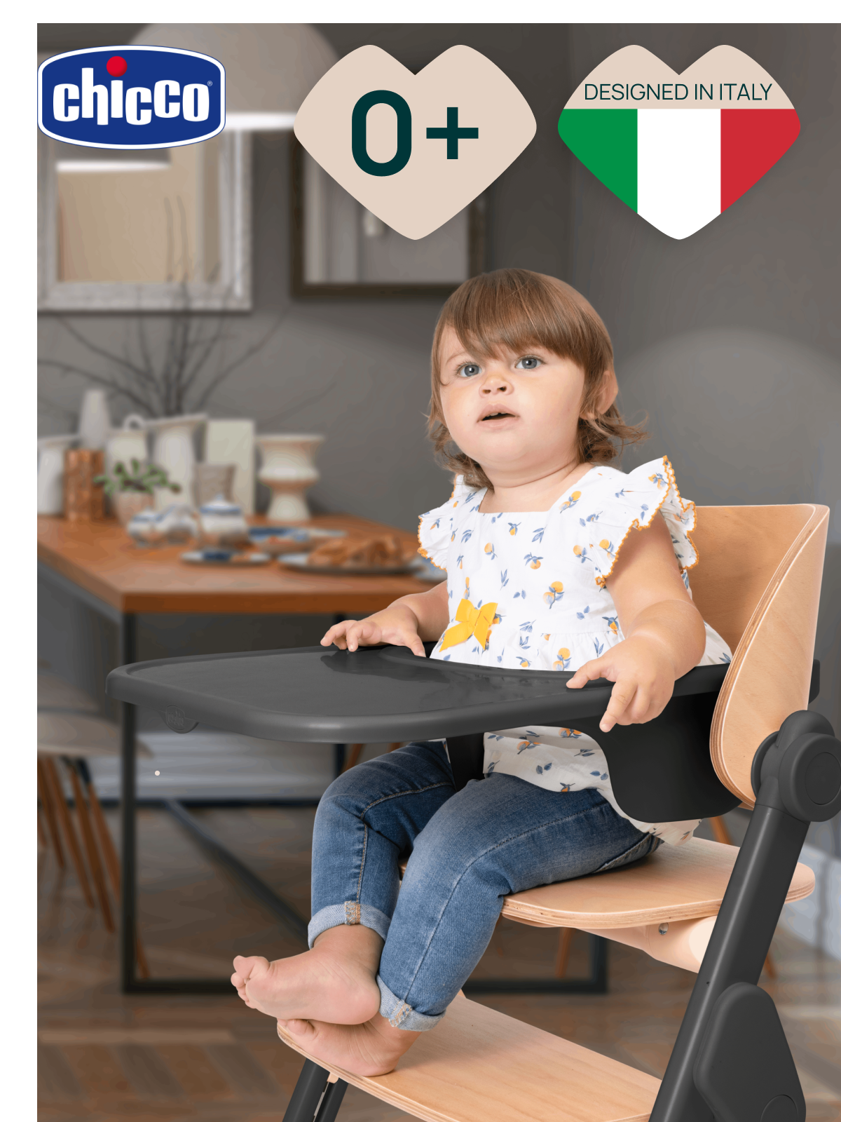 Стульчик для кормления Chicco Meraviglia Ebony черный - фото 2