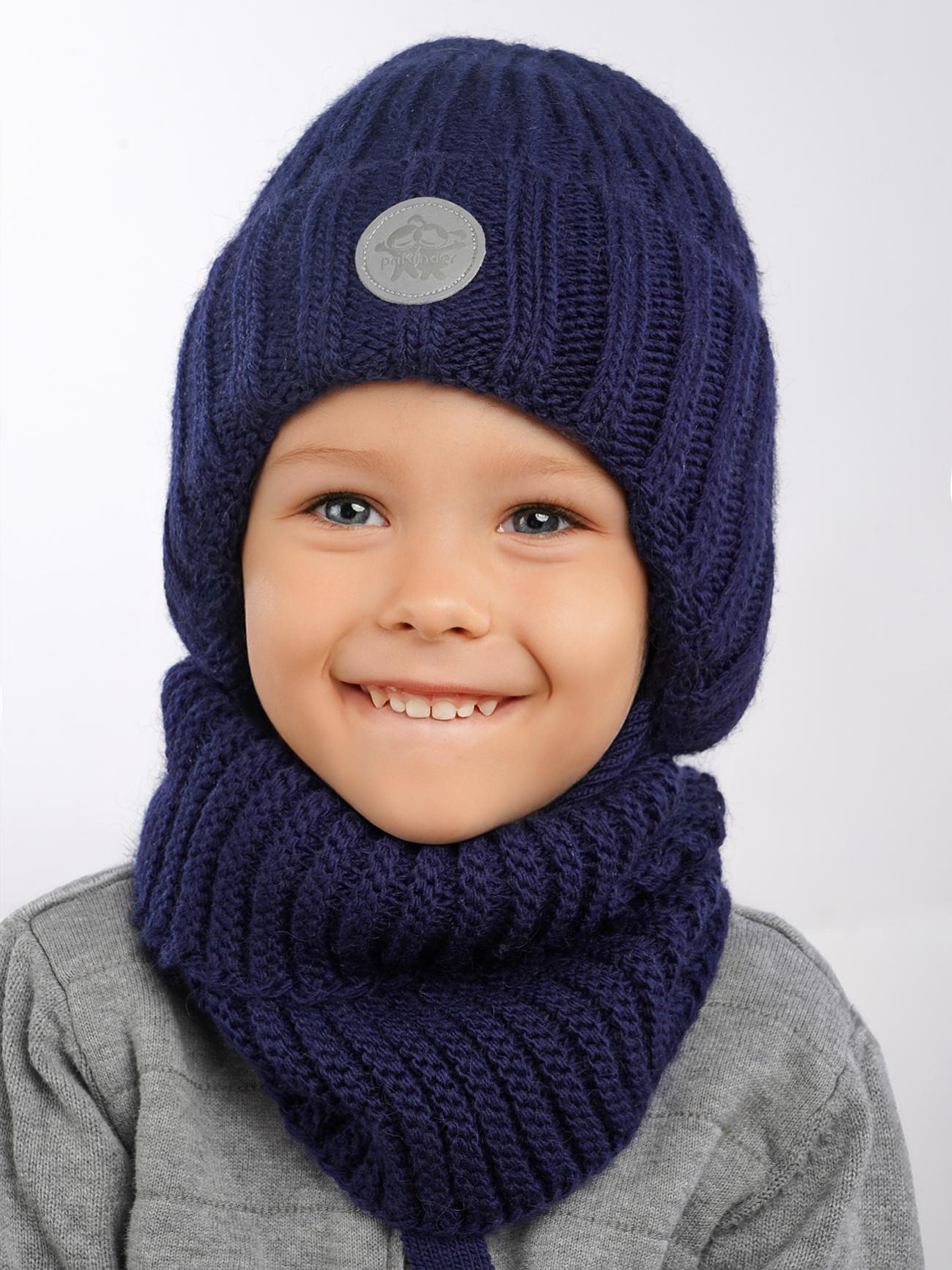 Шапка и снуд ПриКиндер U-W_234170 Цвет: Синий - фото 1