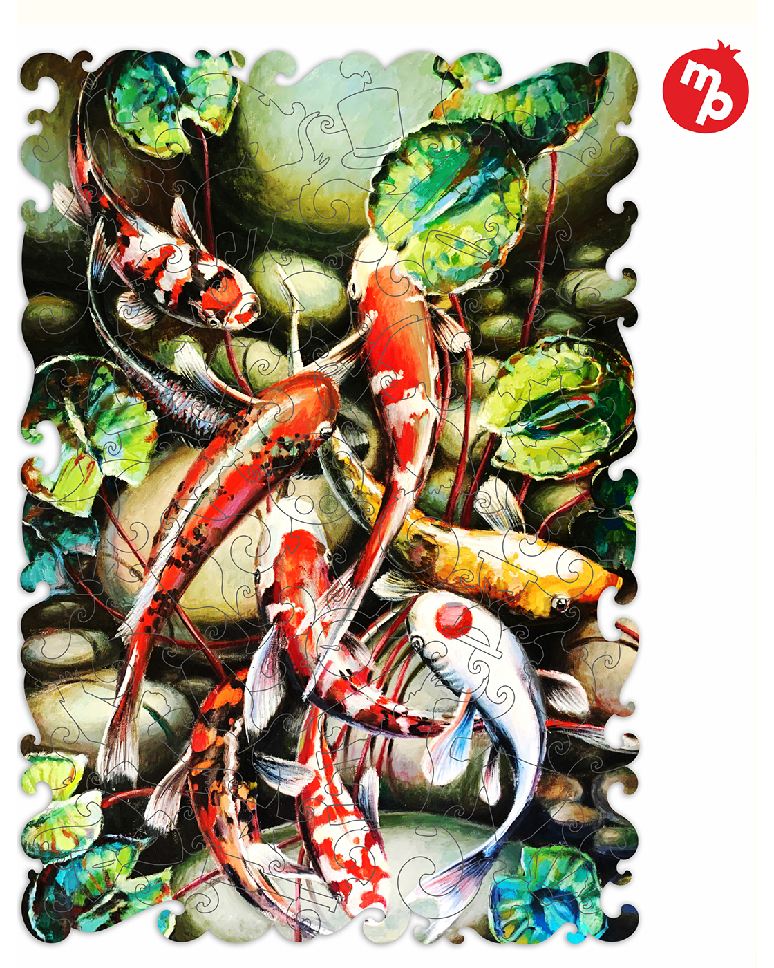 Пазл 1TOY Рыбы в пруду деревянный - фото 6