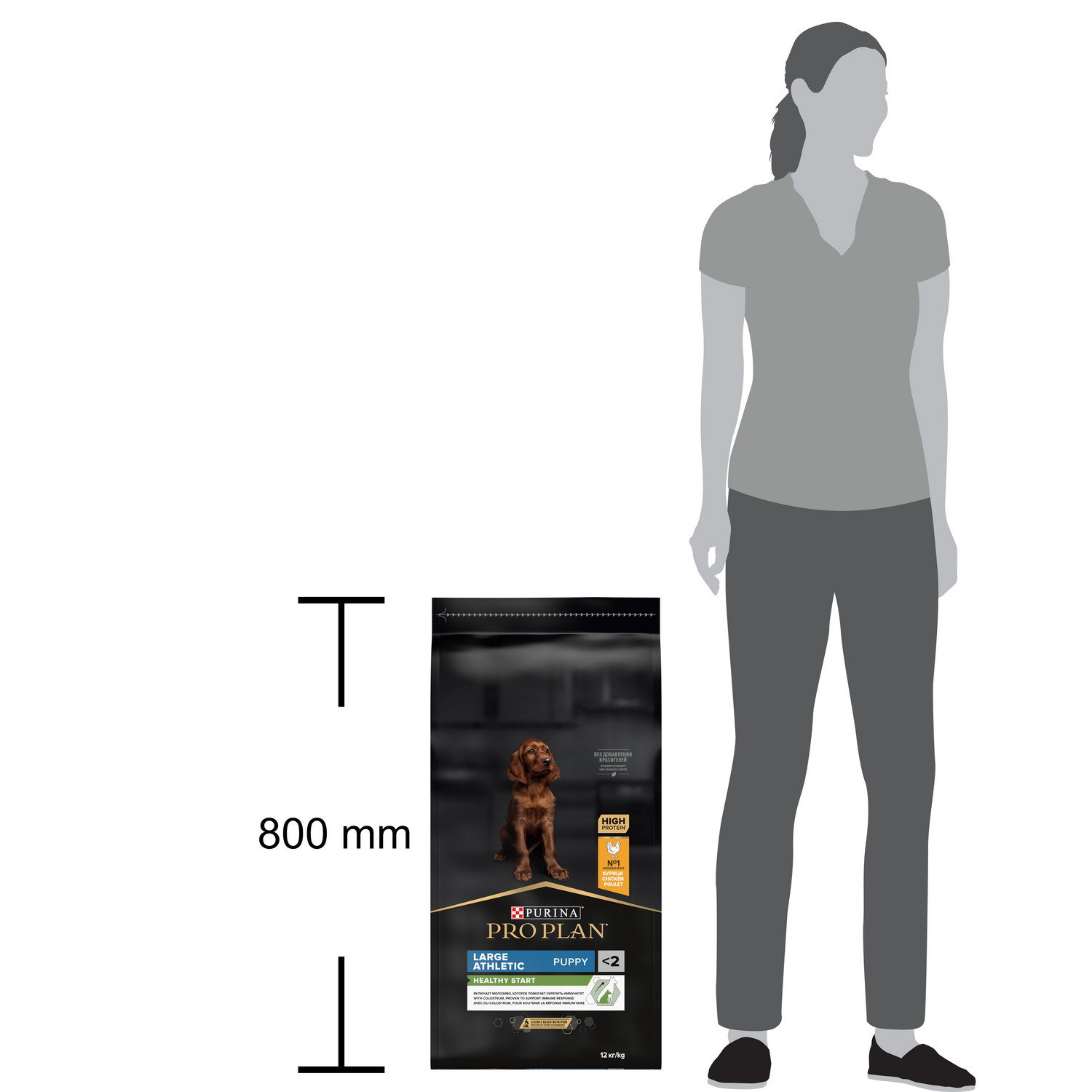 Корм сухой для щенков PRO PLAN HEALTHY START 12 кг с курицей для крупных пород - фото 13