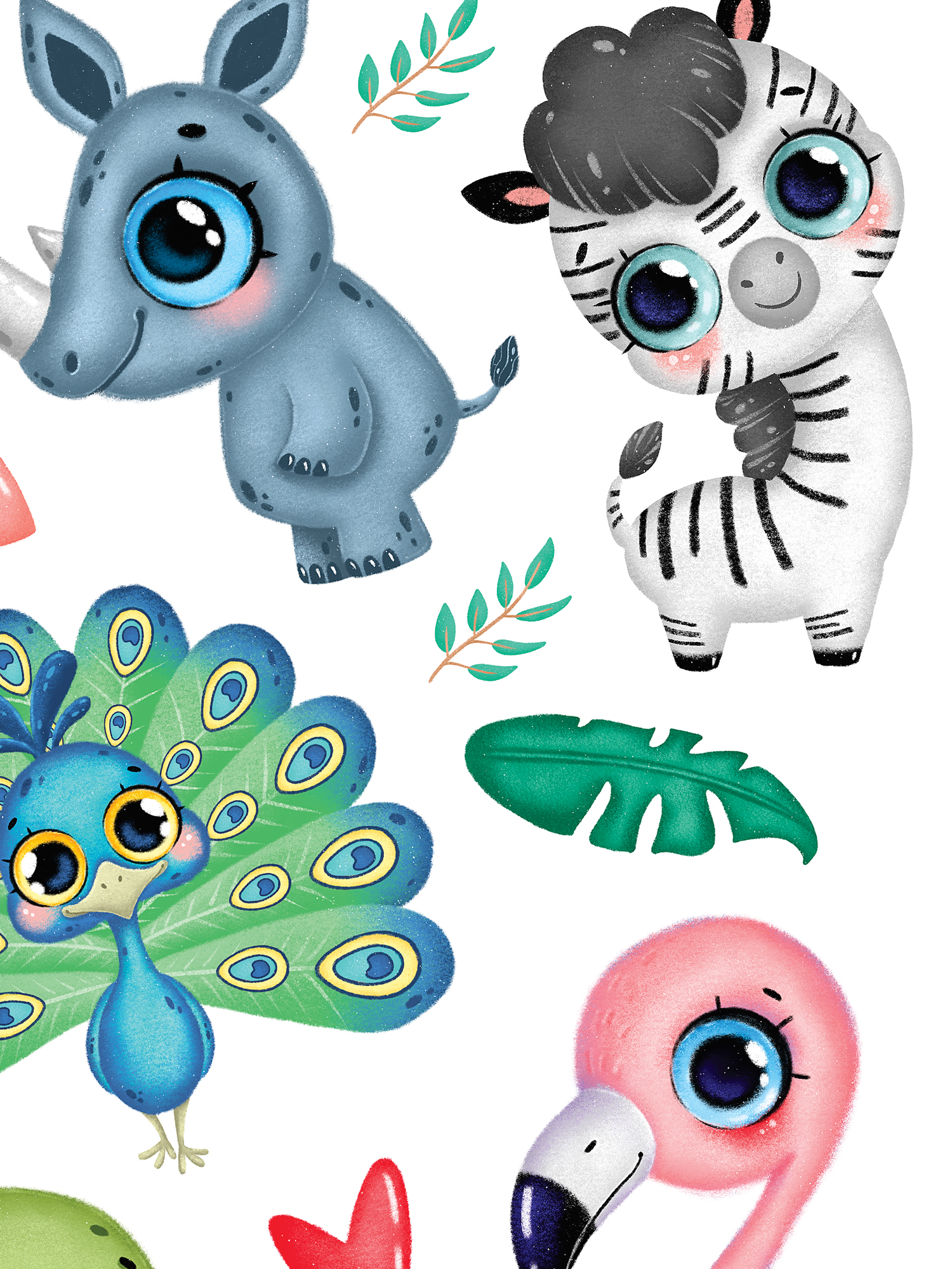 Декоративные наклейки Дрофа-Медиа Тропические животные 2 4262 - фото 6