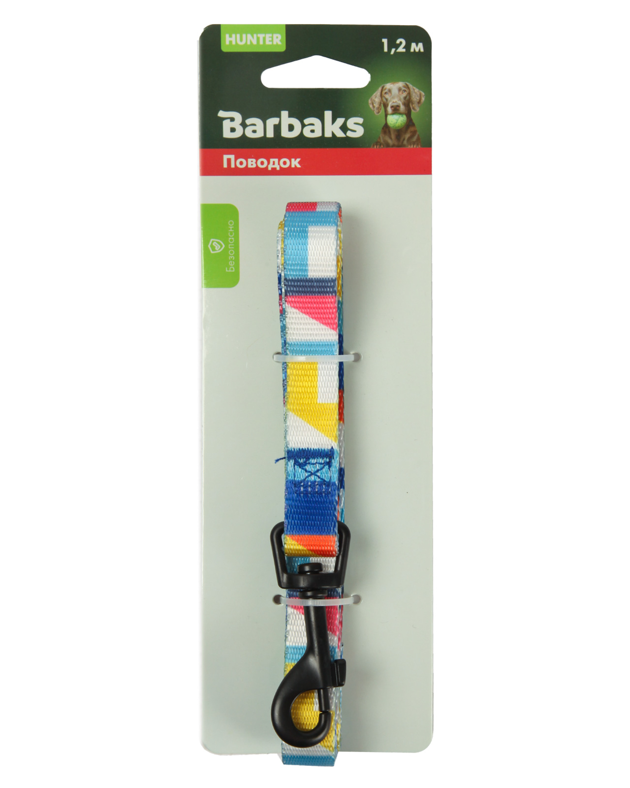 Поводок для собак Barbaks принт абстракция полиэстер 1.5*120см - фото 6