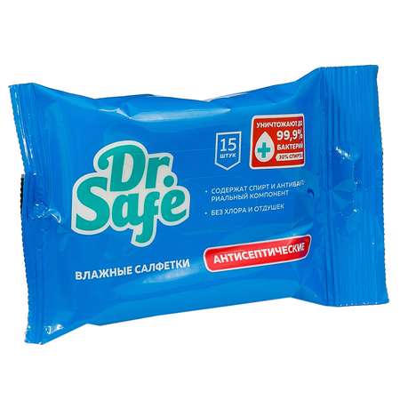 Влажные салфетки DR.SAFE антибактериальные 15 шт.