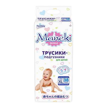 Трусики Maneki XL (от 12 кг) 38 шт.