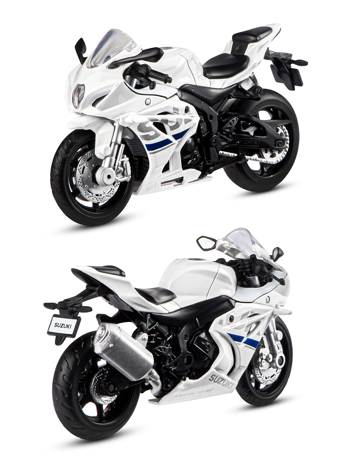 Мотоцикл АВТОпанорама Suzuki GSX R1000 1:18 JB1251600 - фото 5