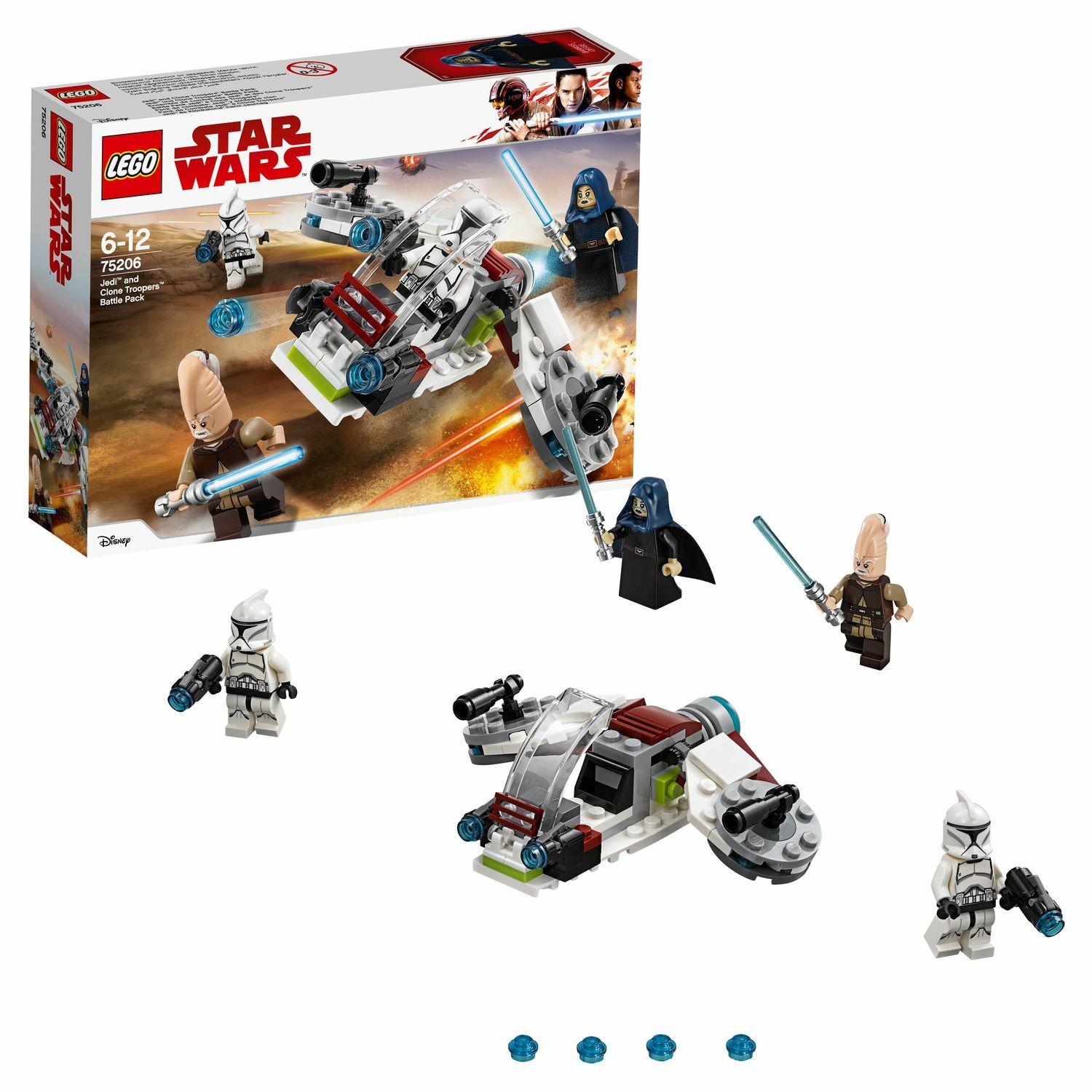 Конструктор LEGO Star Wars Набор джедаев и клонов блочный - фото 1