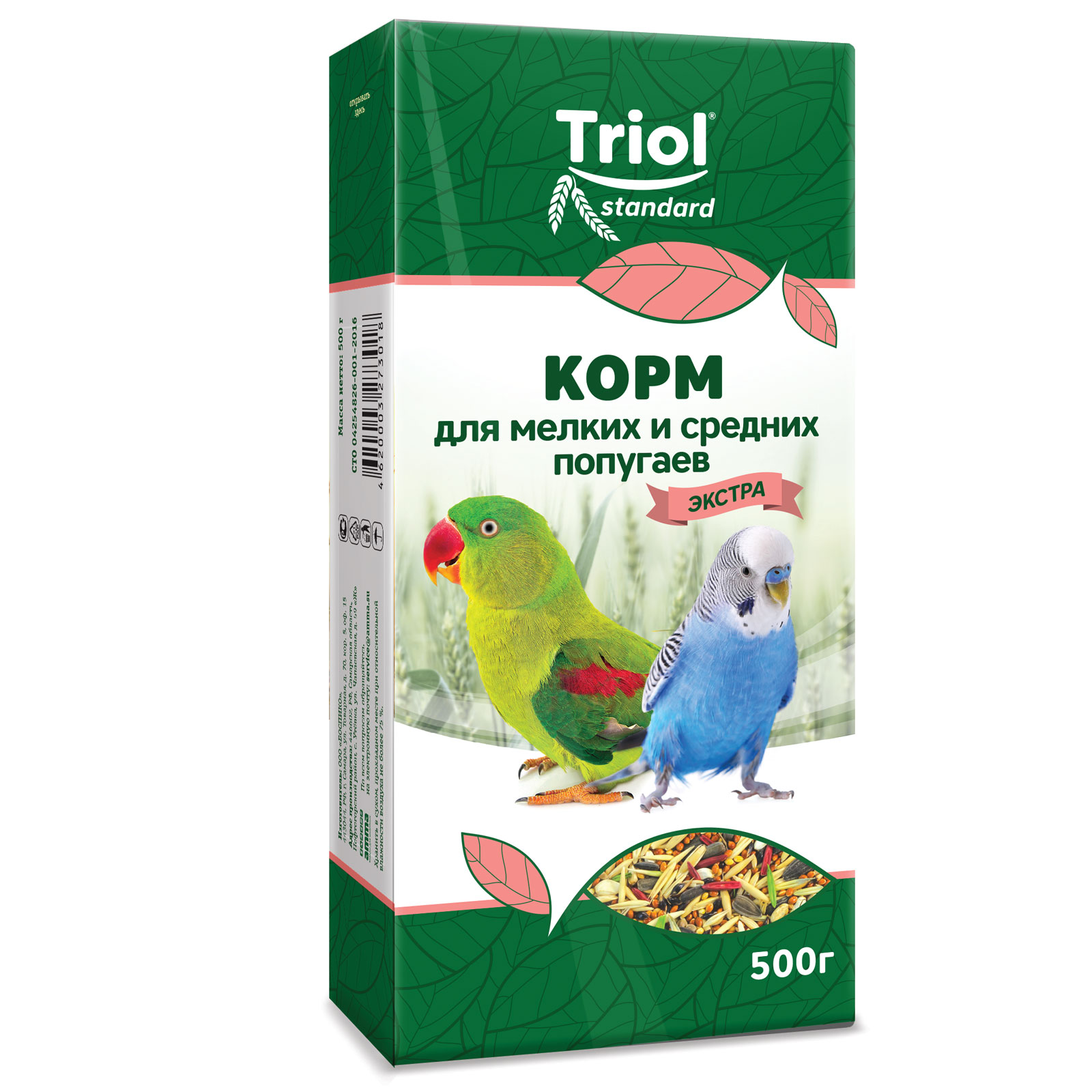 Корм для попугаев Triol 500г Экстра Standard мелких и средних - фото 2