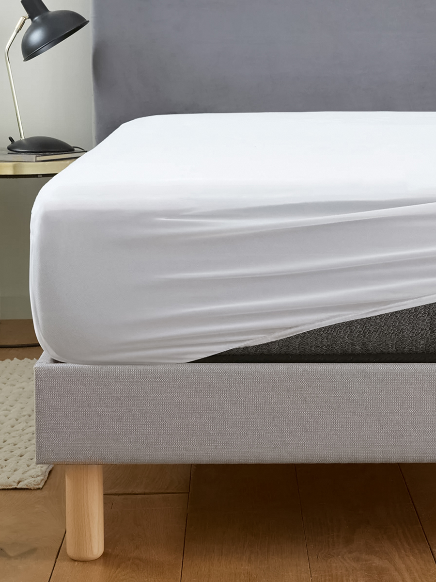 Простыня BRAVO поплин белый 180 x 200 см на резинке 1 шт. - фото 2