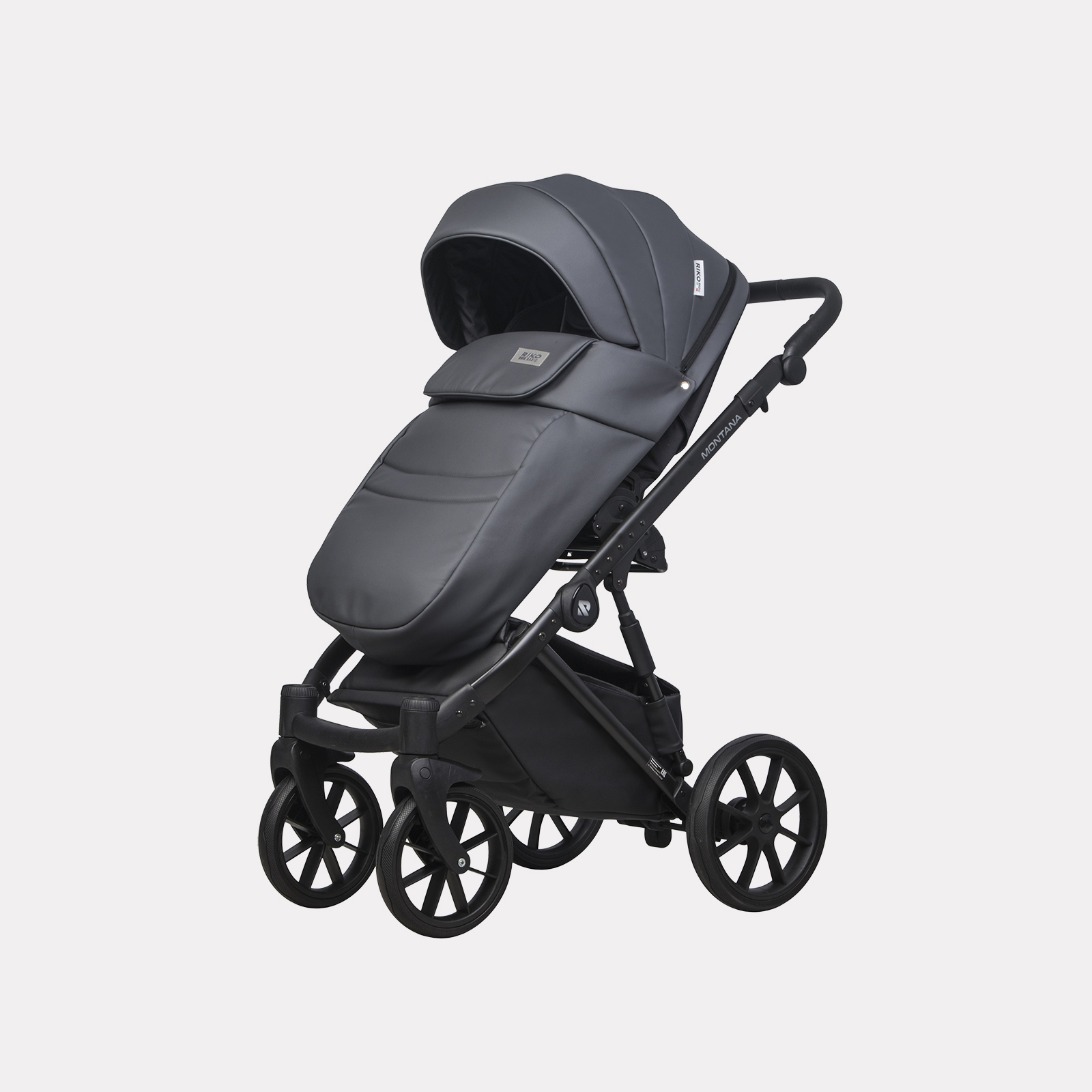 Коляска 3в1 Riko Basic Montana Ecco черный - фото 5