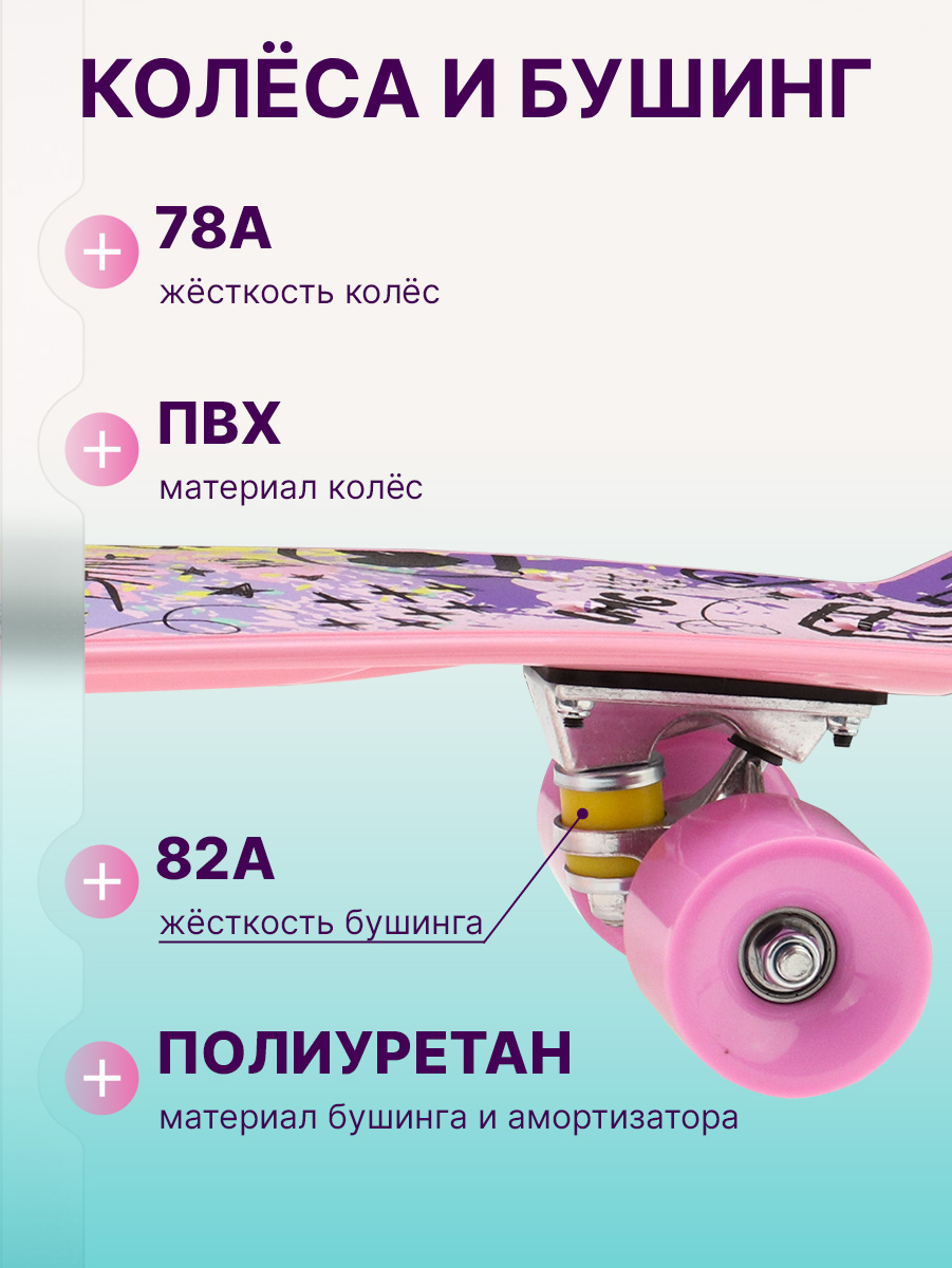 Скейтборд U-TURN 56 см - фото 3