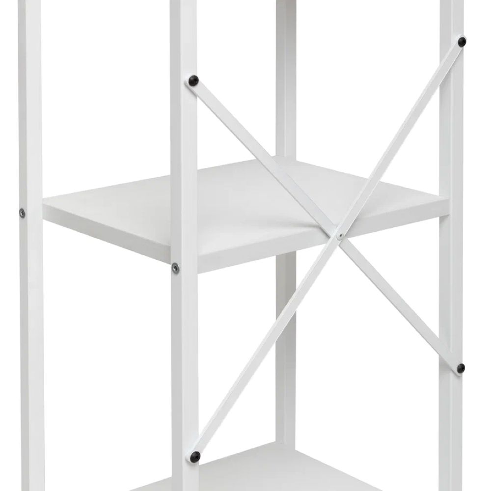 Стеллаж Leset Стилвуд 15 узкий 5 полок Белый/Белый - фото 6