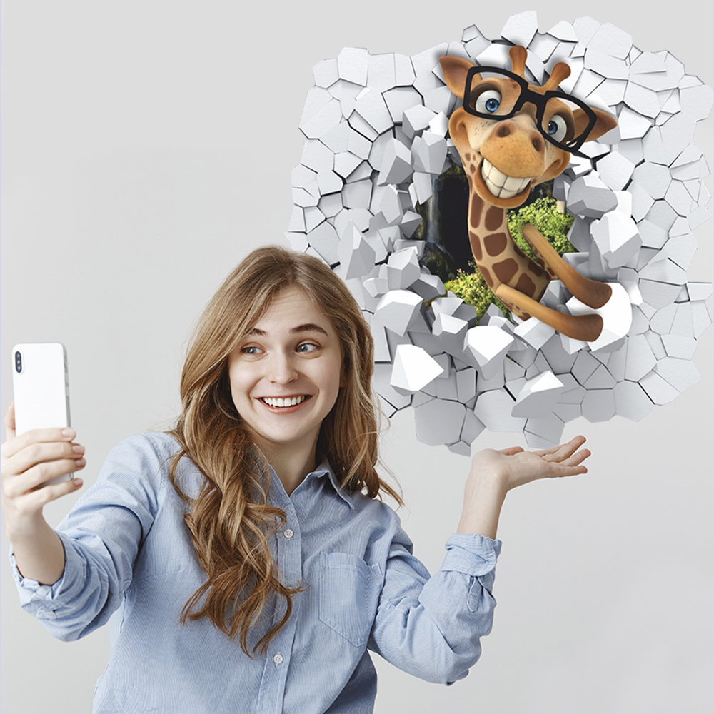 Наклейка интерьерная Woozzee Жираф 3D - фото 2