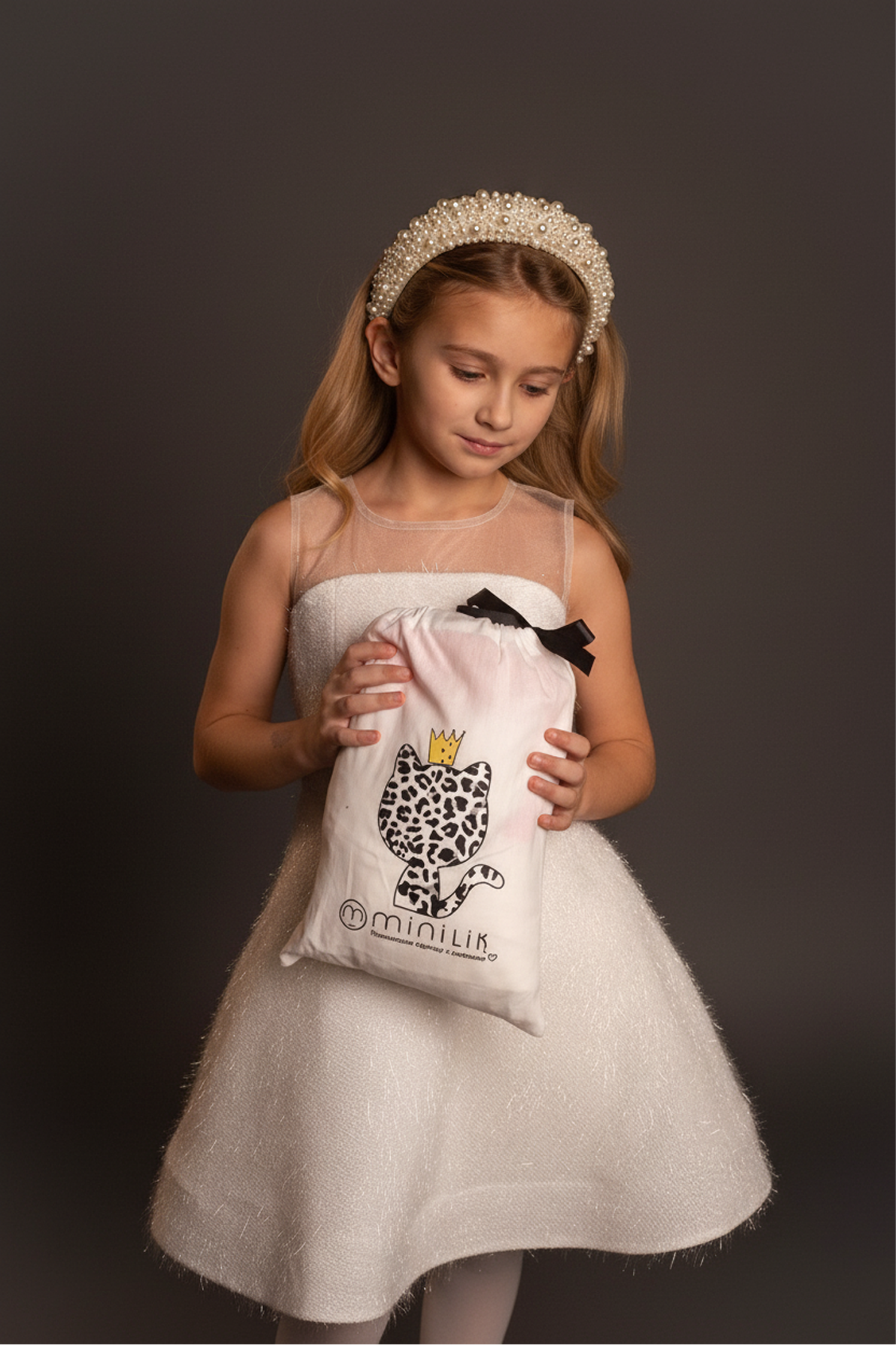 Платье Minilik Платье.Колокольчик.Белое - фото 3