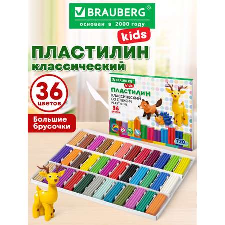 Пластилин Brauberg 36 цв.