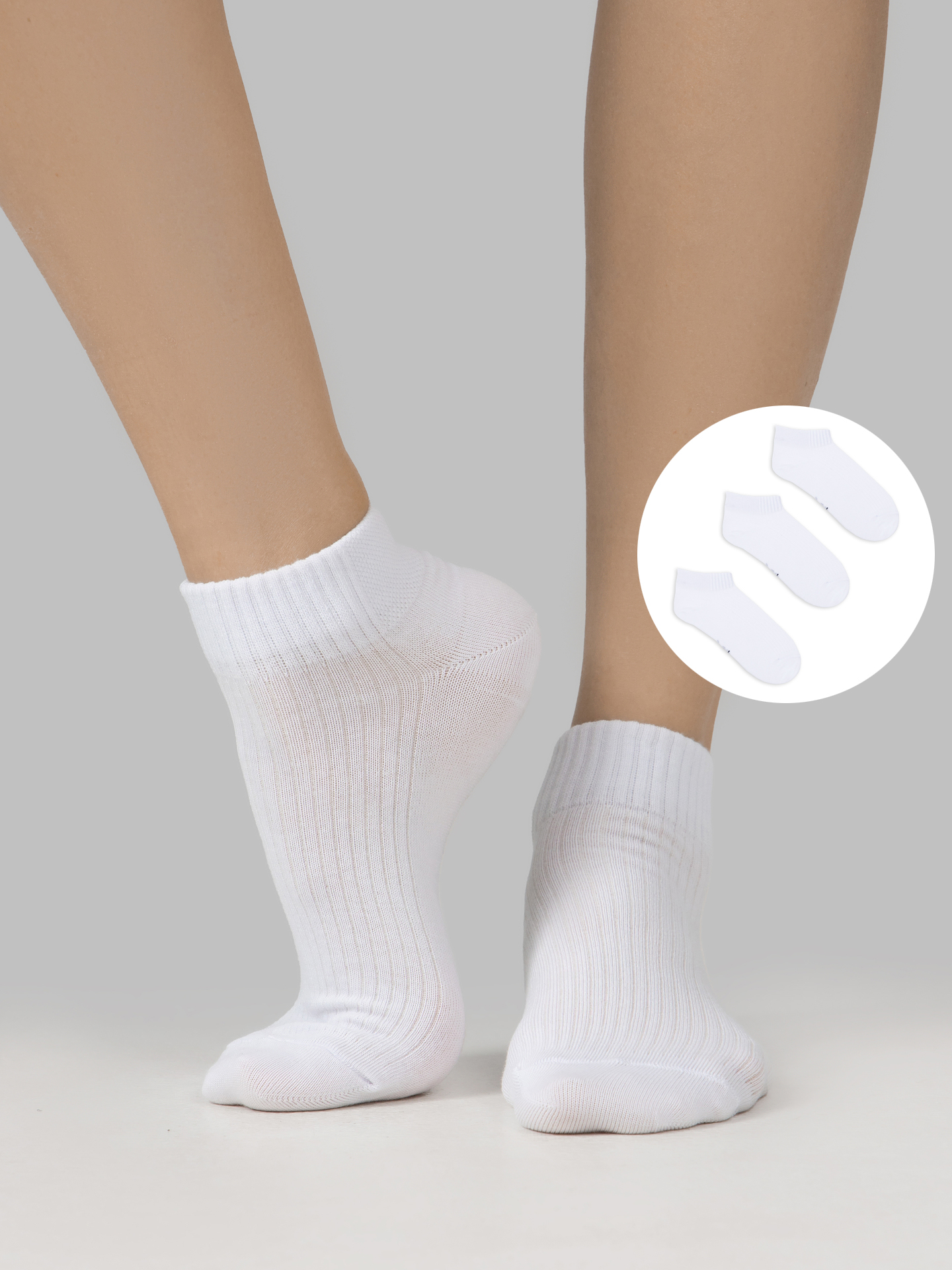 Носки 3 пары Mark Formelle (Марк Формэль) 366A-1516/белый-3/ - фото 1