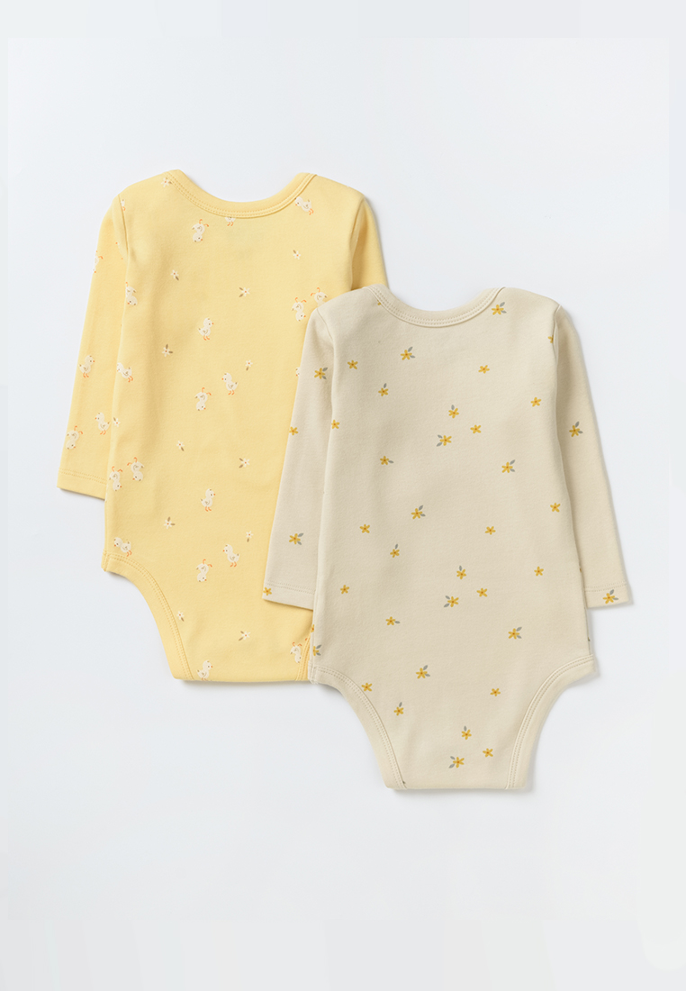 Боди 2 шт artie S25B14BD2-1504D/Желтый-бежевый - фото 2