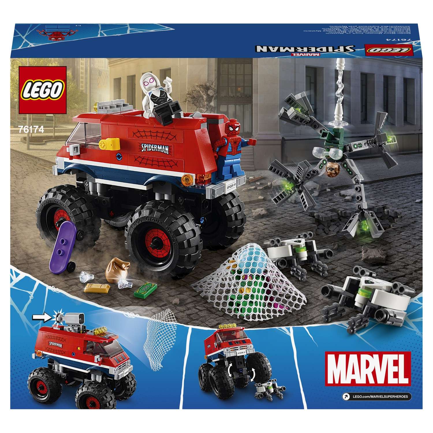 Конструктор LEGO Marvel Super Heroes Человека-Паук против Мистерио блочный - фото 3