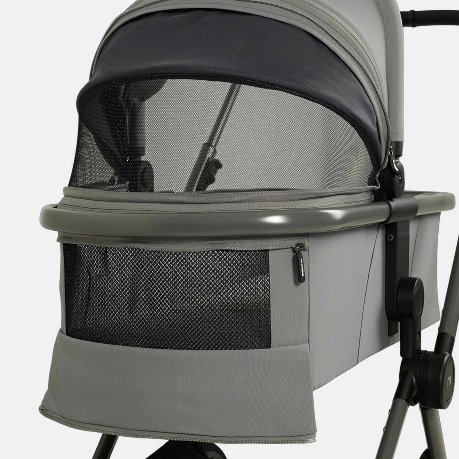 Коляска 3в1 MOWbaby Amber pro серый - фото 6
