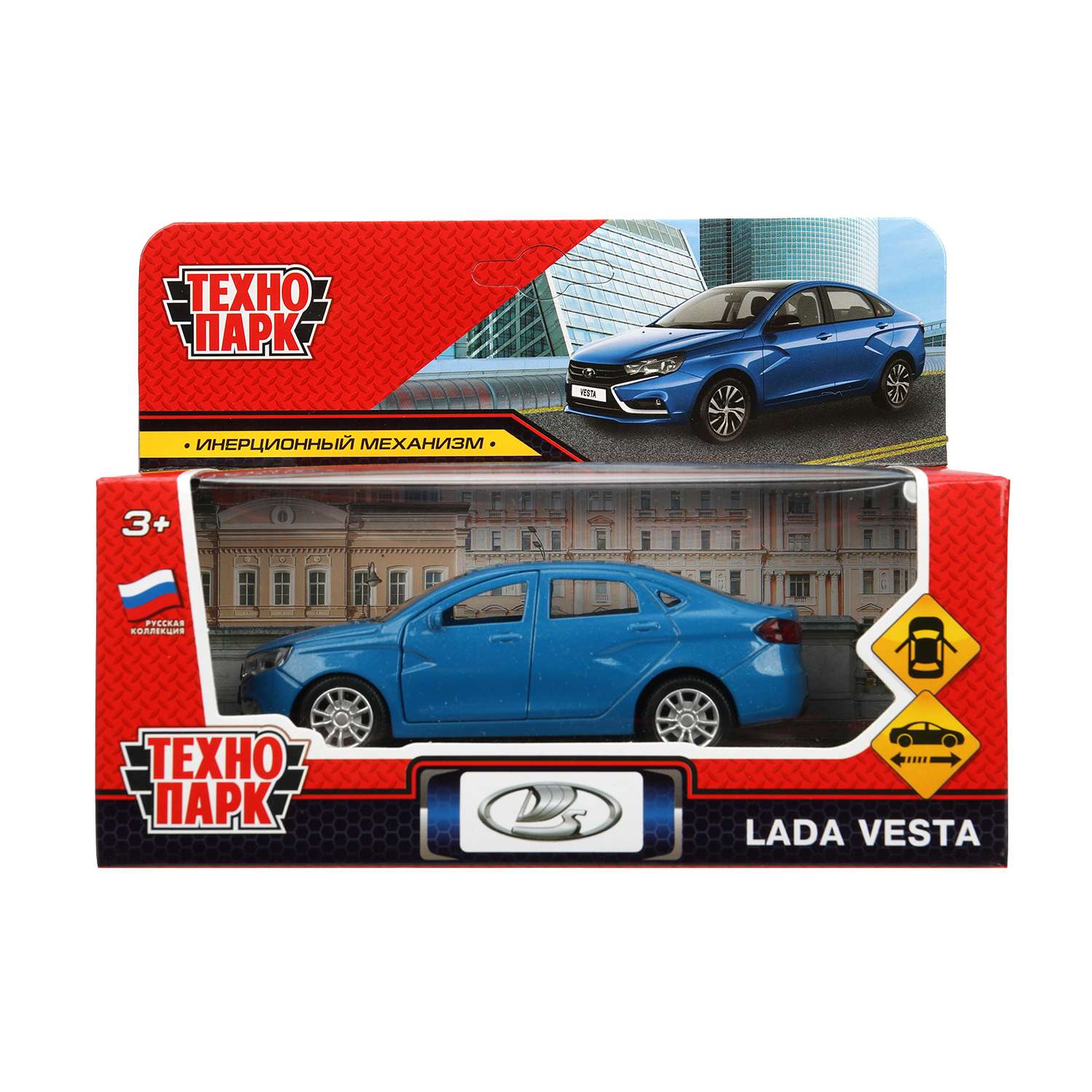Автомобиль Технопарк LADA Vesta синий 392066 - фото 2