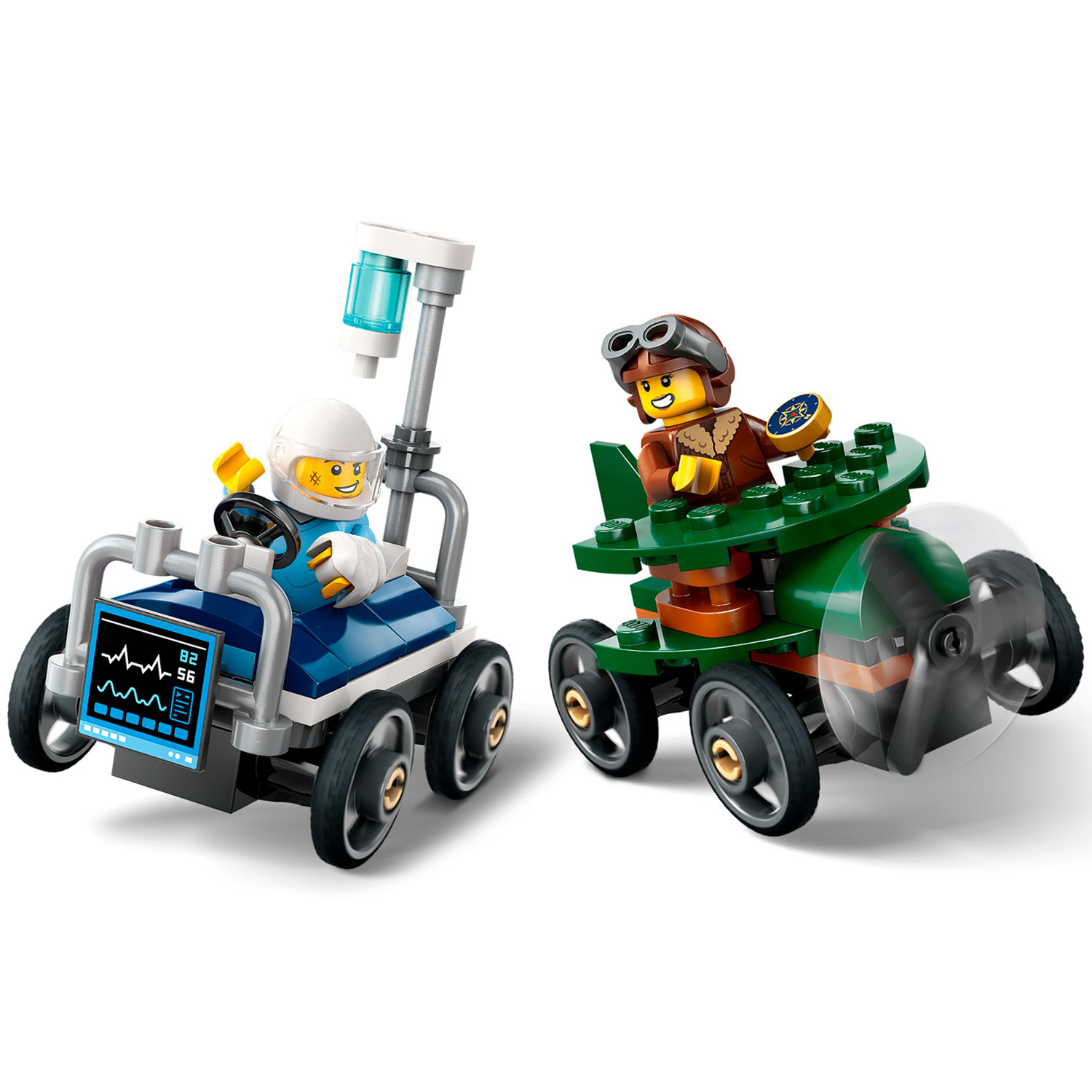 Конструктор LEGO City Самолет vs Больничная кровать блочный - фото 3