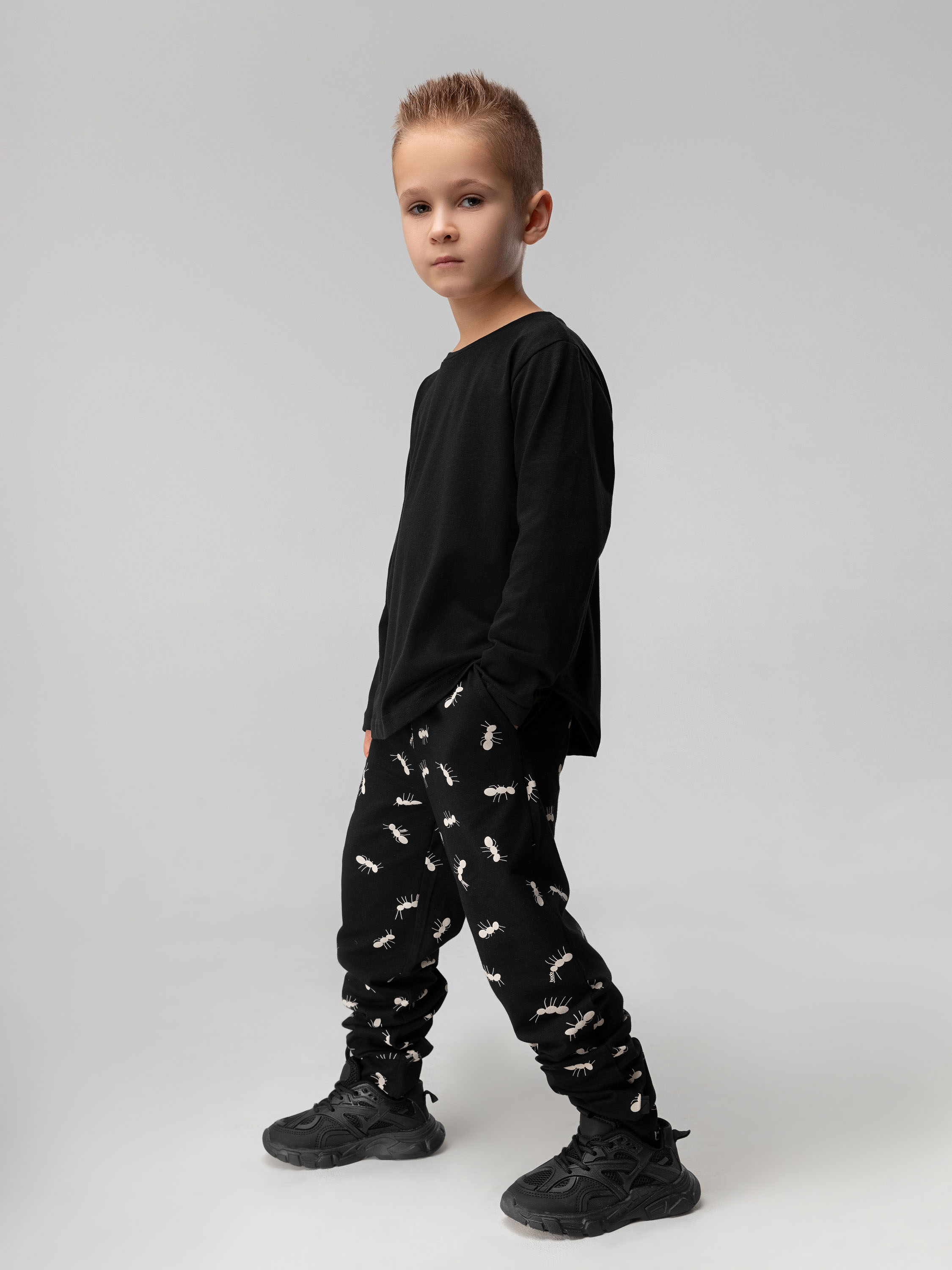 Брюки Bodo 6-360МU_черный (экрю) - фото 4