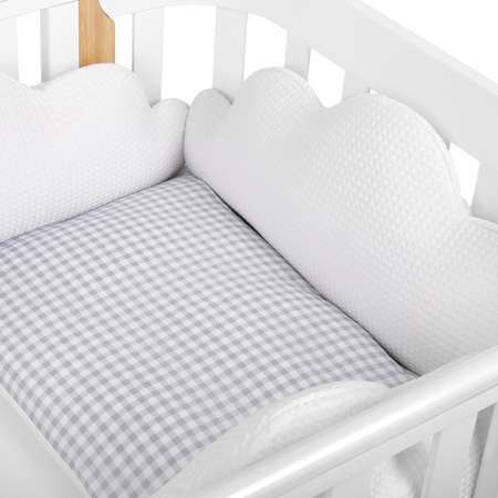 Бортик на кроватку Happy Baby White 87507