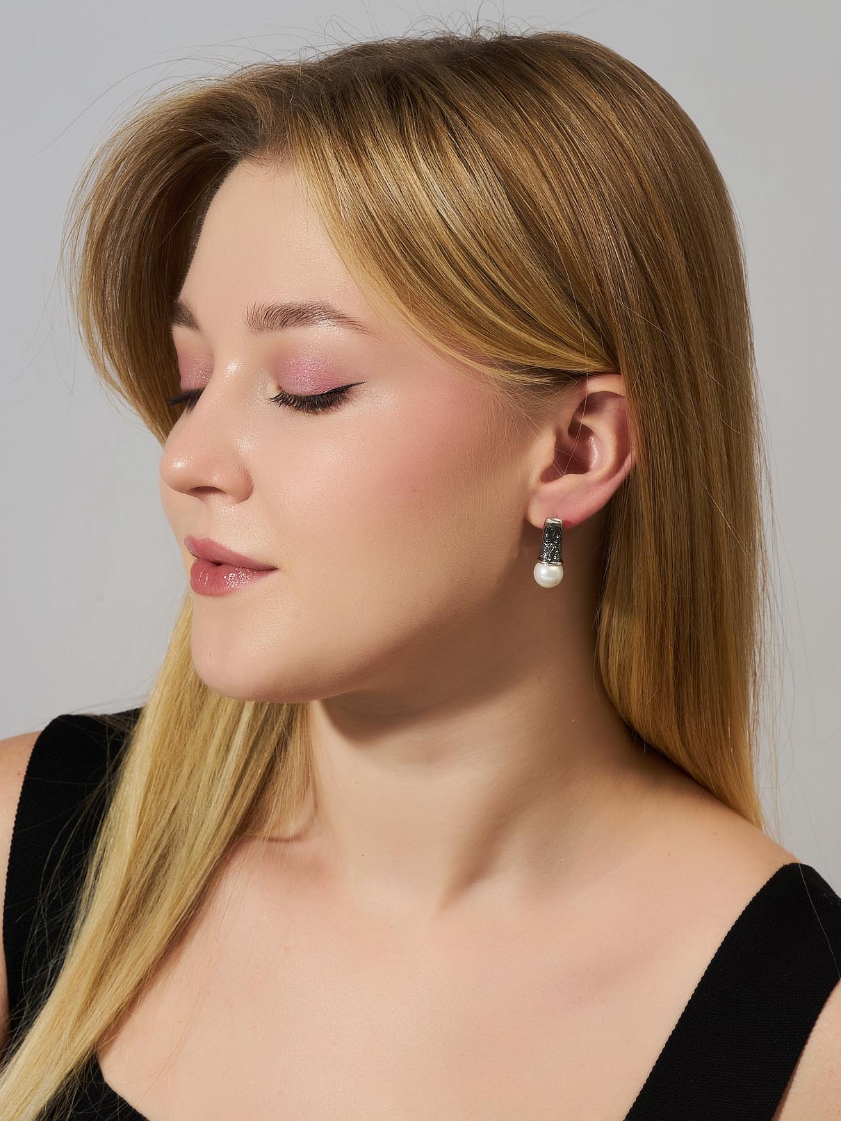 Серьги Shine and Beauty 80799-105-с-майоркабел - фото 3