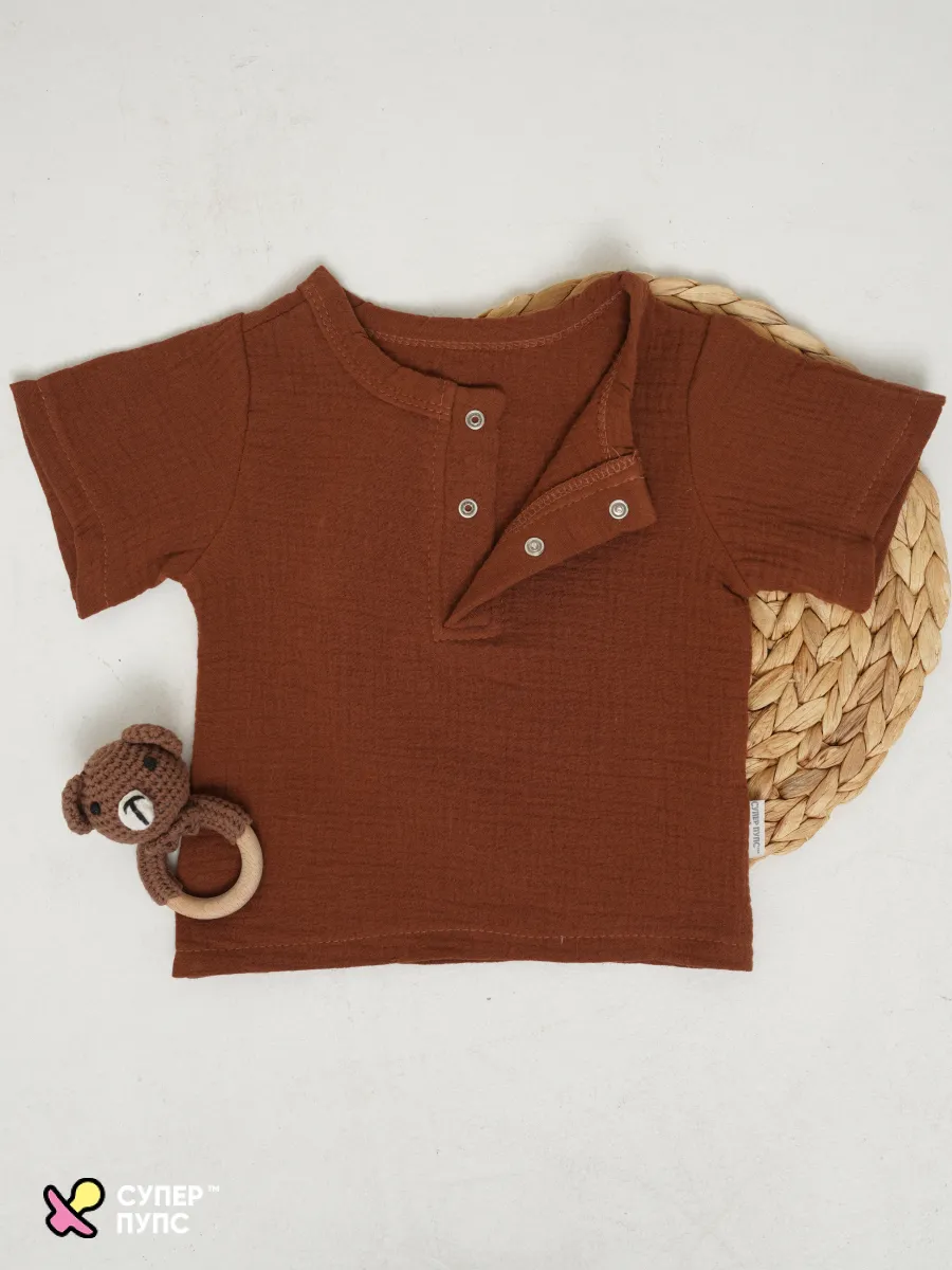 Костюм Супер Пупс кост/мус/рубшорты/шоколад - фото 3