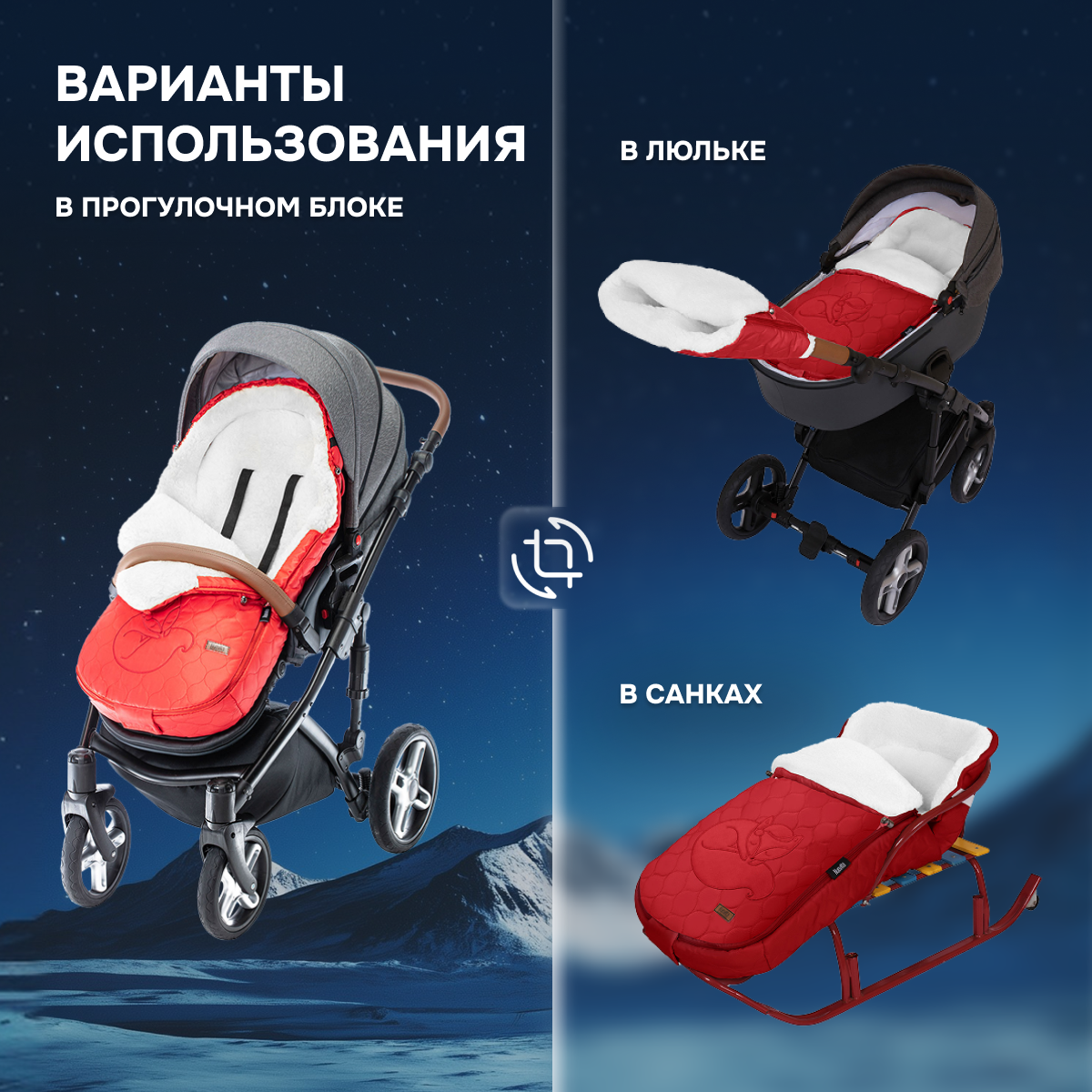 Конверт в коляску Nuovita Polare Bianco - фото 6