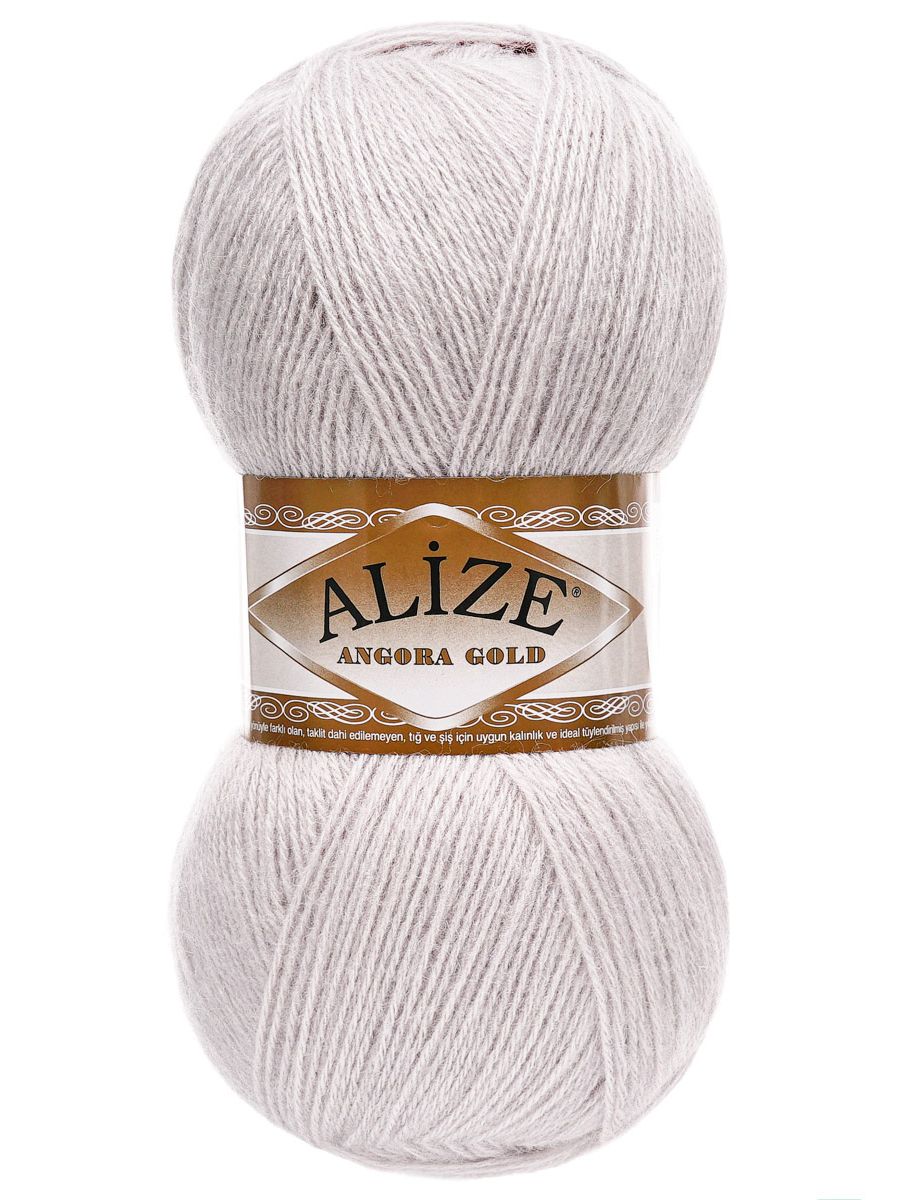 Пряжа Alize мягкая теплая для шарфов кардиганов Angora Gold 100г 550м 5 шт 168 белая зима - фото 4