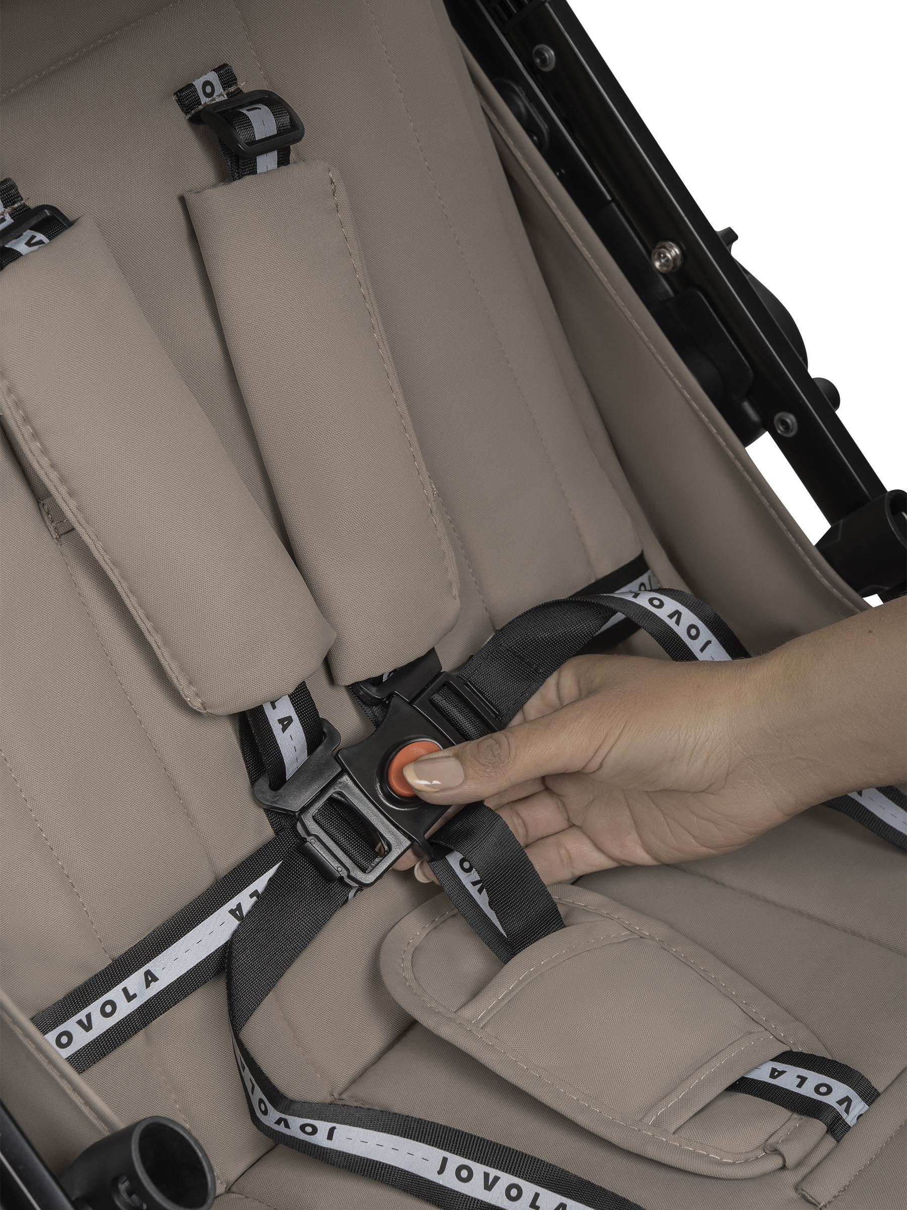 Коляска прогулочная JOVOLA Magma Plus бежевый - фото 39