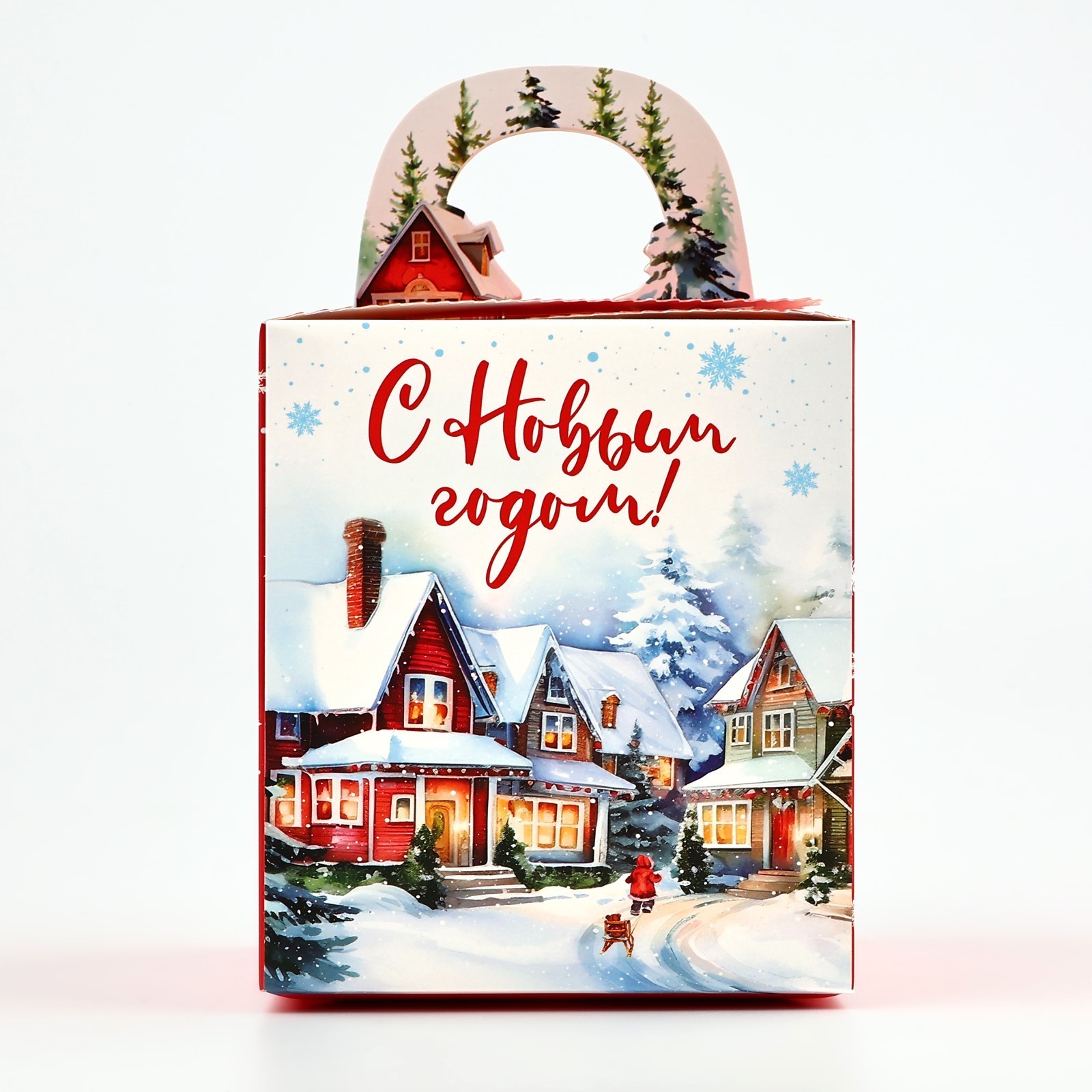 Коробка сборная Дарите Счастье "Город", 14 х 16 х 14 см - фото 3