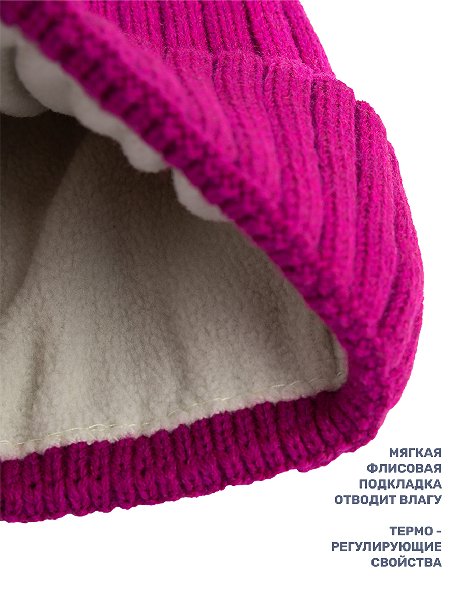Шапка и снуд NIKASTYLE 12з16424мп ягода - фото 6