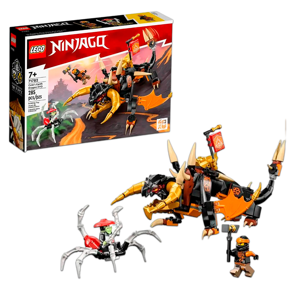 Конструктор LEGO NINJAGO Земляной дракон ЭВО Коула 285 дет. - фото 1