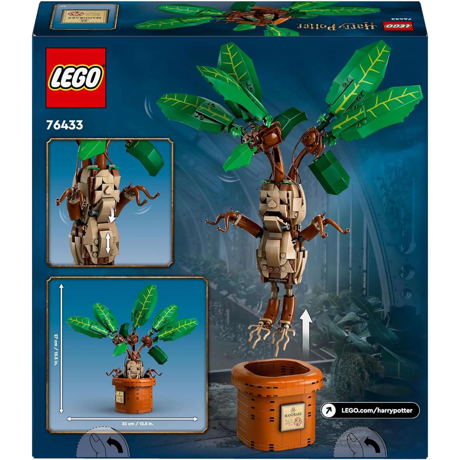 Конструктор LEGO Harry Potter Мандрагора 579 дет. - фото 6