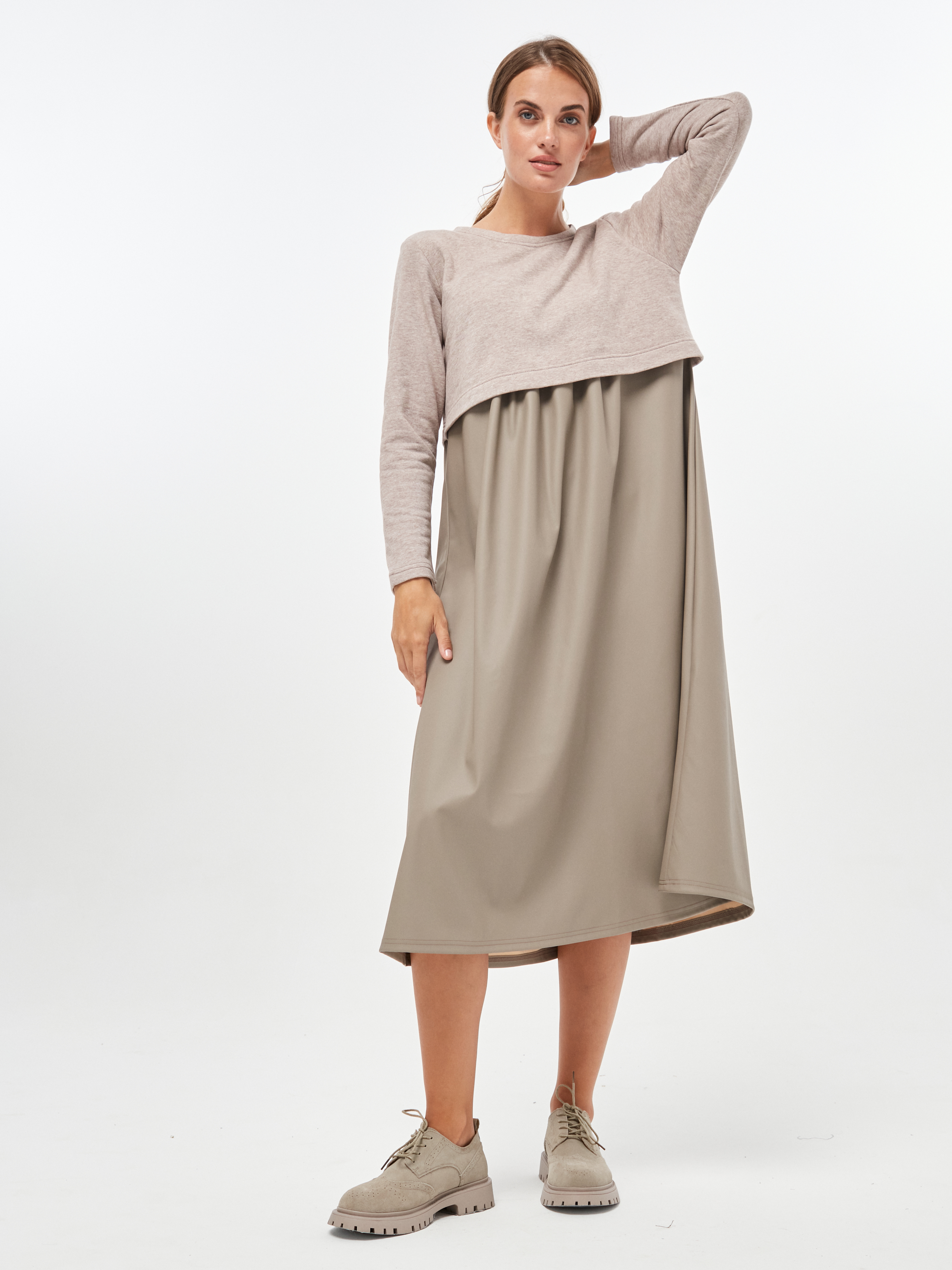 Платье для кормящих Proud Mom ПКОЖ-0500-мокко - фото 5