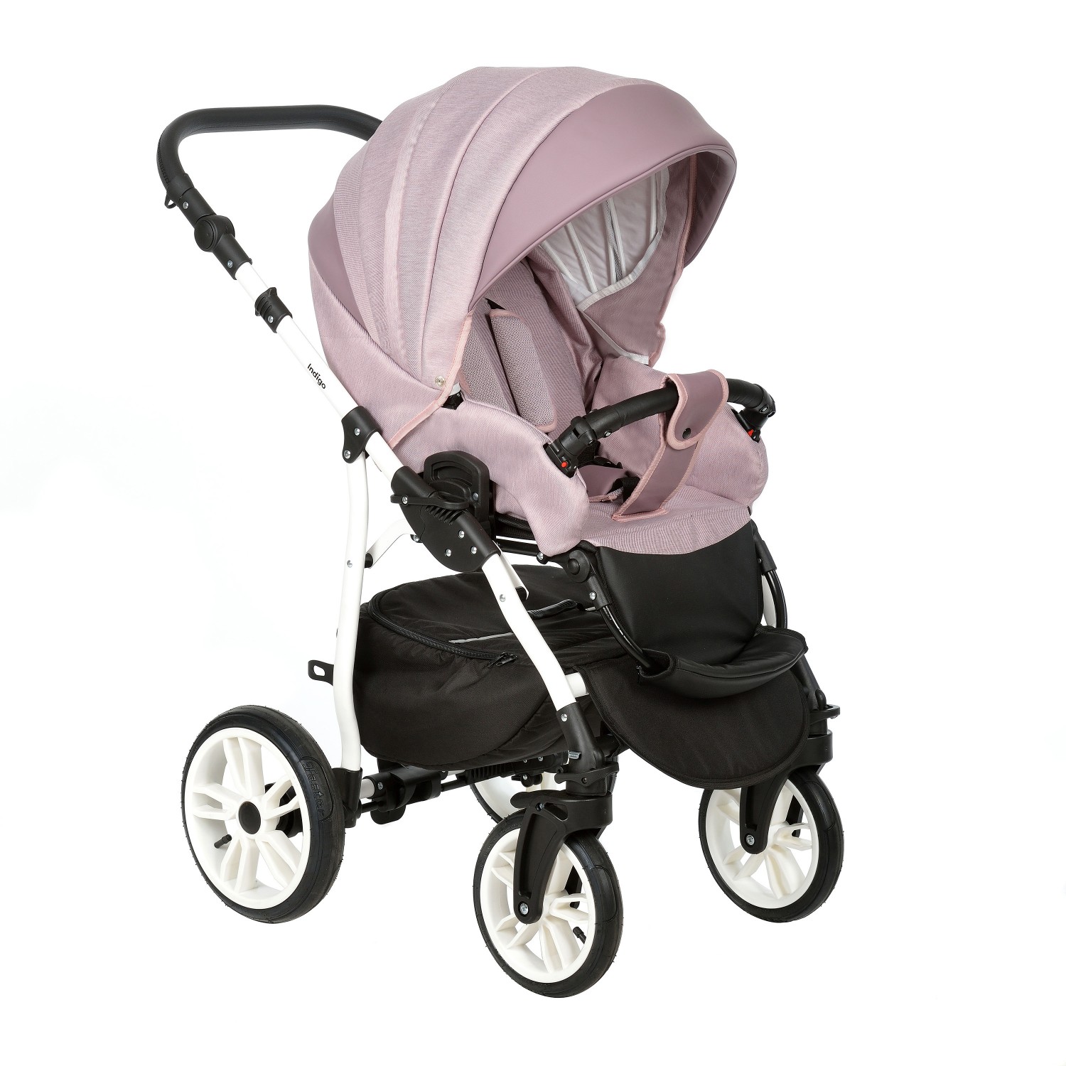 Коляска 2в1 Indigo Indigo (04) темная пудра - фото 3