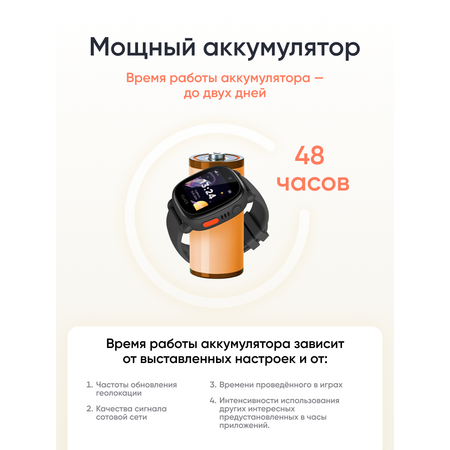 Детские часы-телефон ELARI 4G Lite