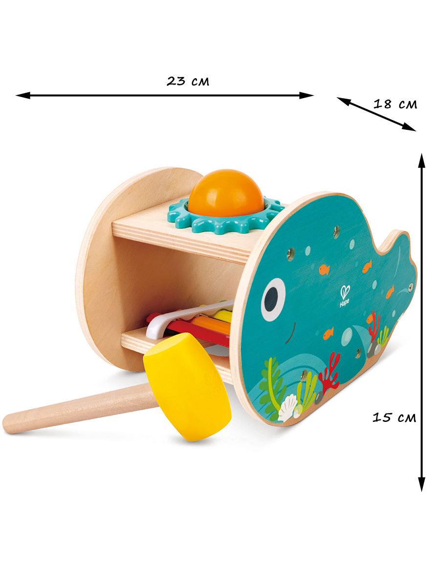 Игрушка музыкальная Hape Китёнок ксилофон - фото 2