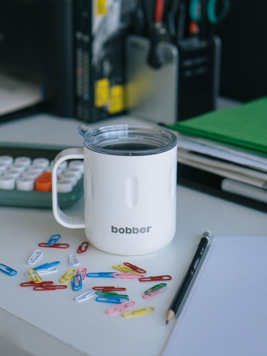 Термокружка Mug 300 мл для напитков Bobber белый - фото 7