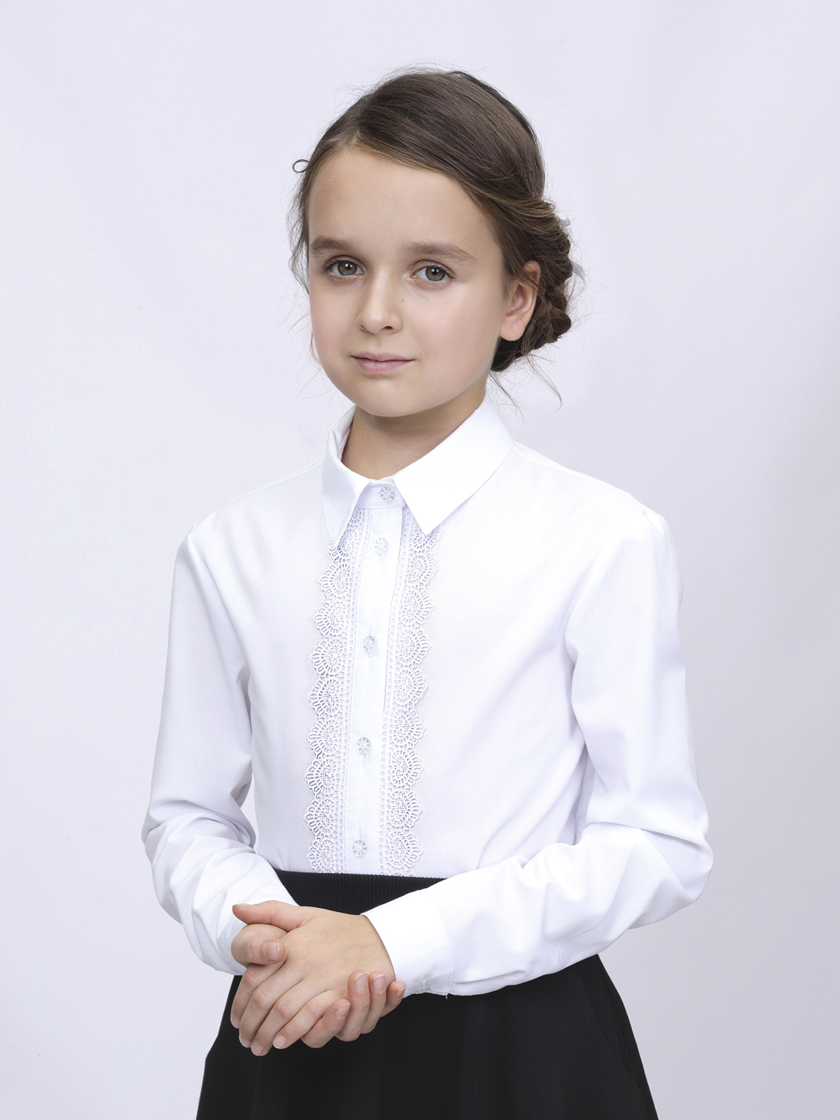 Блузка Sky Lake 2456 Классика белый - фото 1