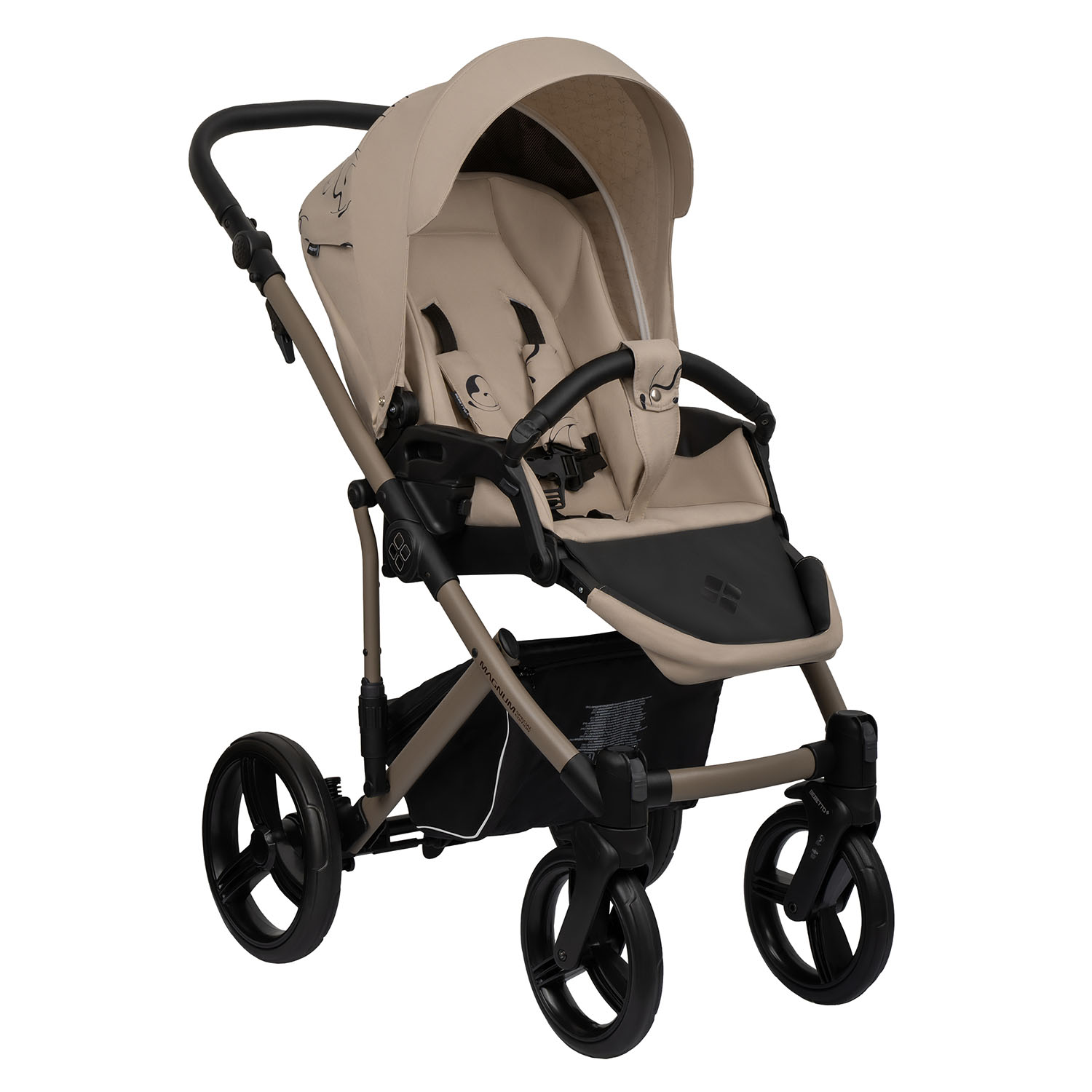 Коляска 2в1 Bebetto Magnum Light SE бежевый - фото 6