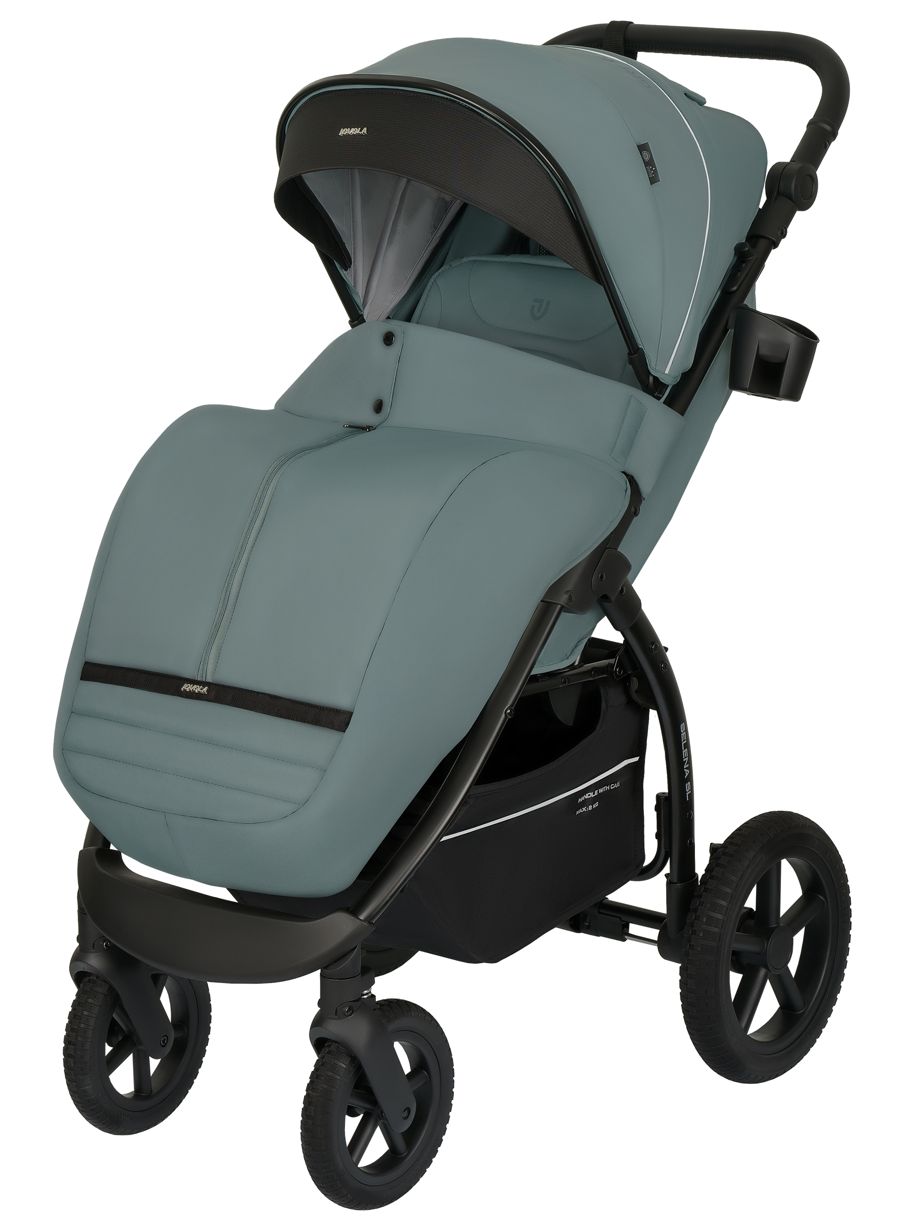 Коляска прогулочная JOVOLA Selena SL, всесезонная зеленый - фото 15