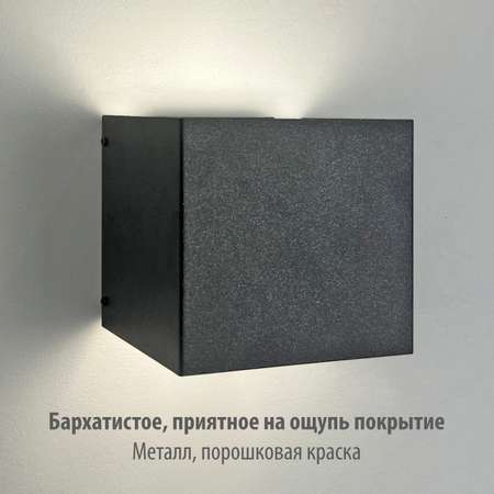Светильник РЭМО настенный в стиле LOFT РЭМО CUBE BLACK
