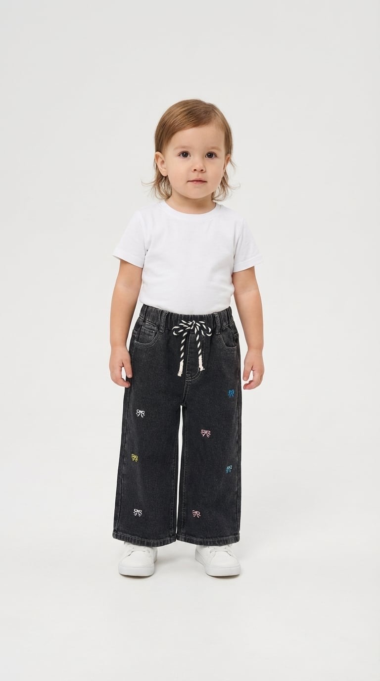 Изображение товара Утепленные детские джинсы Charos 104 для девочек широкий крой зимние