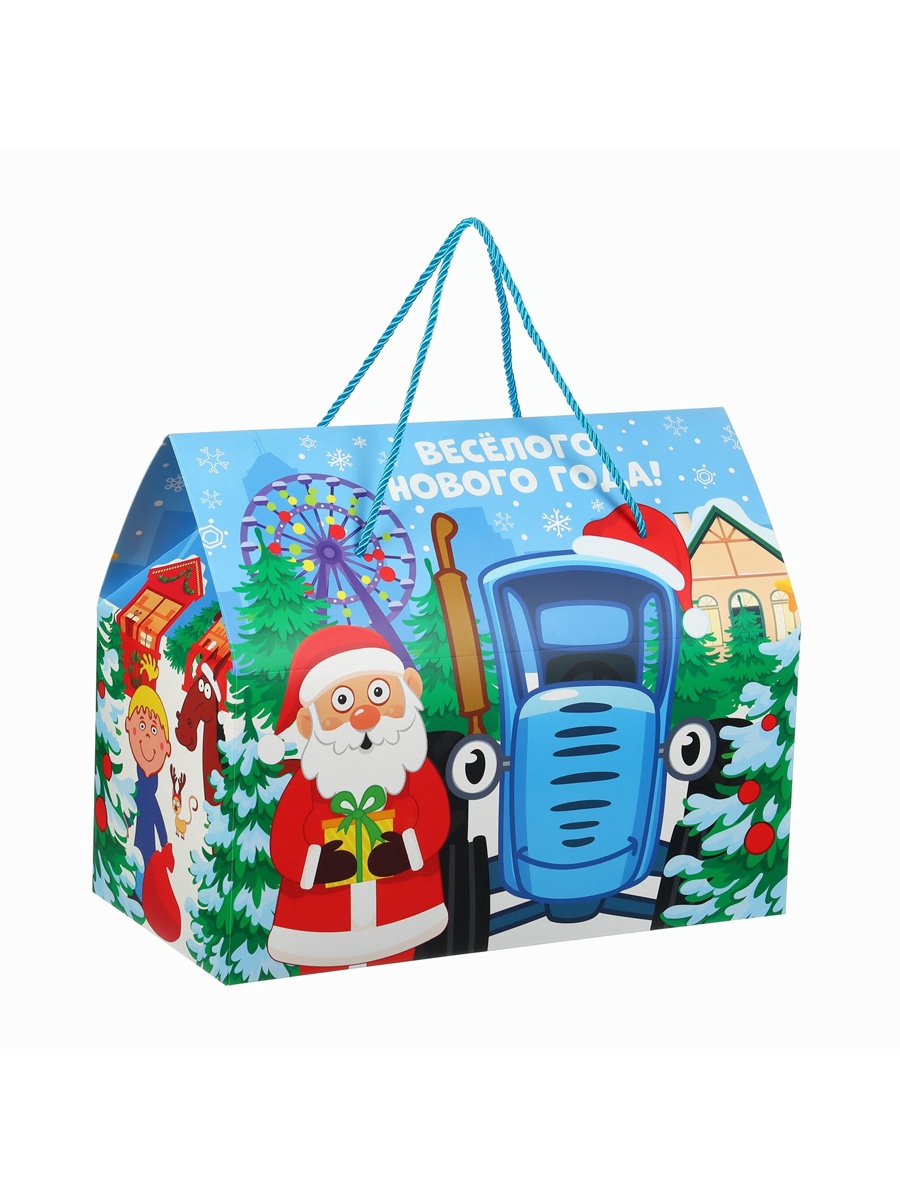 Пакет-коробка Дарите Счастье "Веселого Нового года!", 37 х 33 х 20 см - фото 2